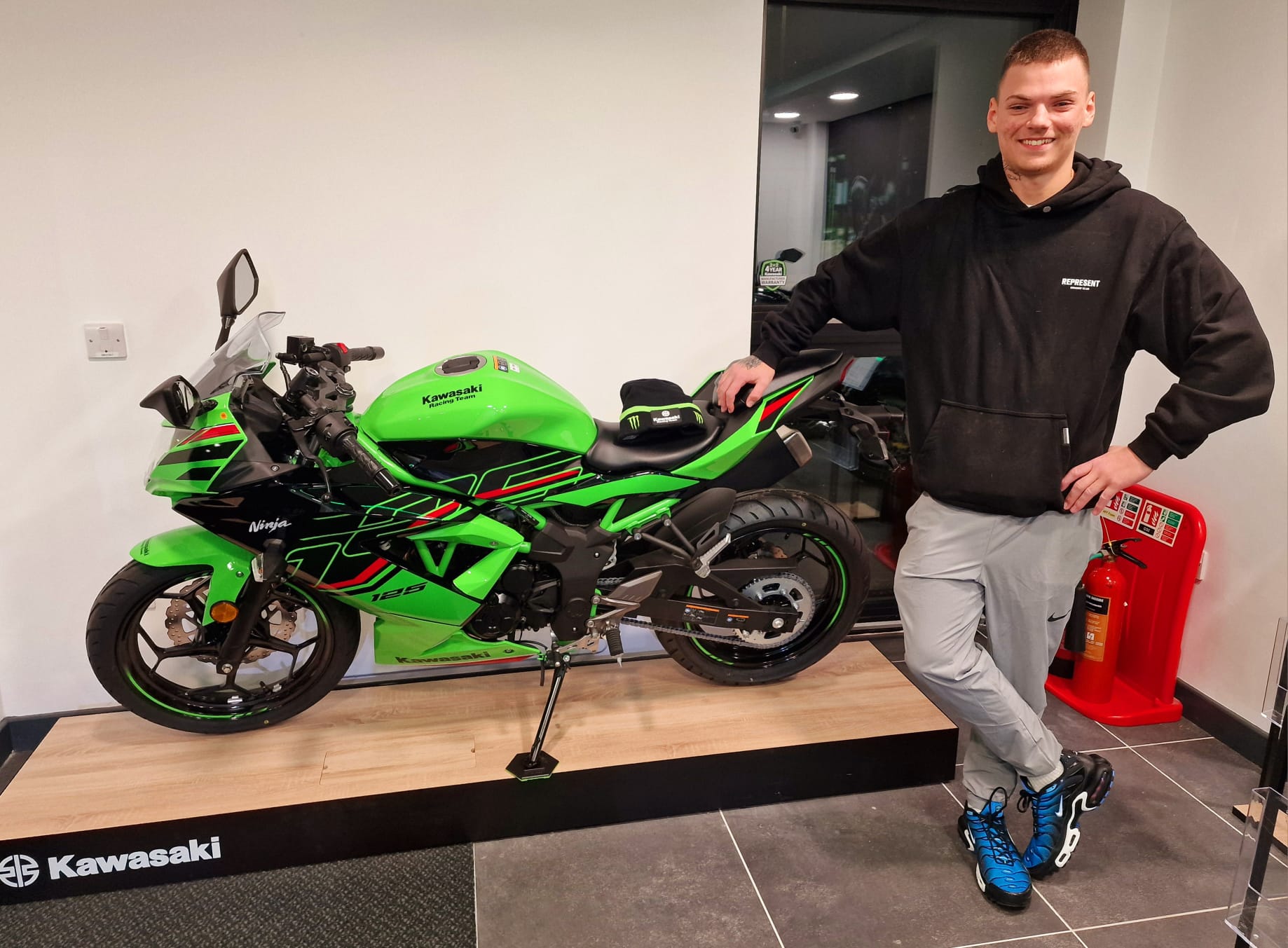 Congratulations Joe on your purchase of this stunning Kawasaki
