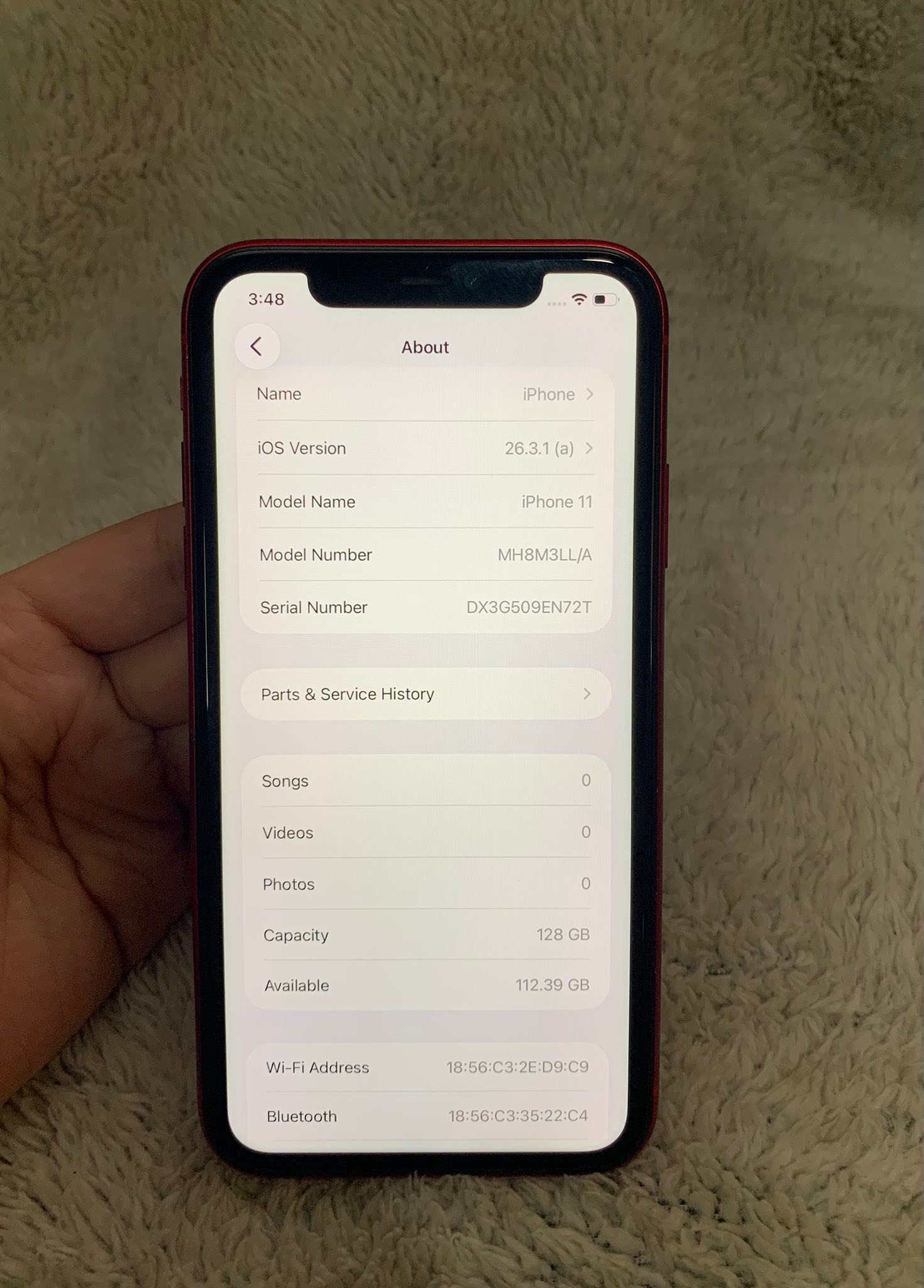ip11 128gb — wifi used 8,700 nego pa! ORIG ALL PARTS NO HISTORY OF