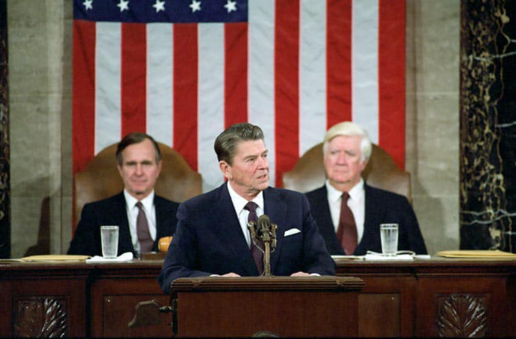 On this day in 1981 President Reagan addressed a Joint Session of