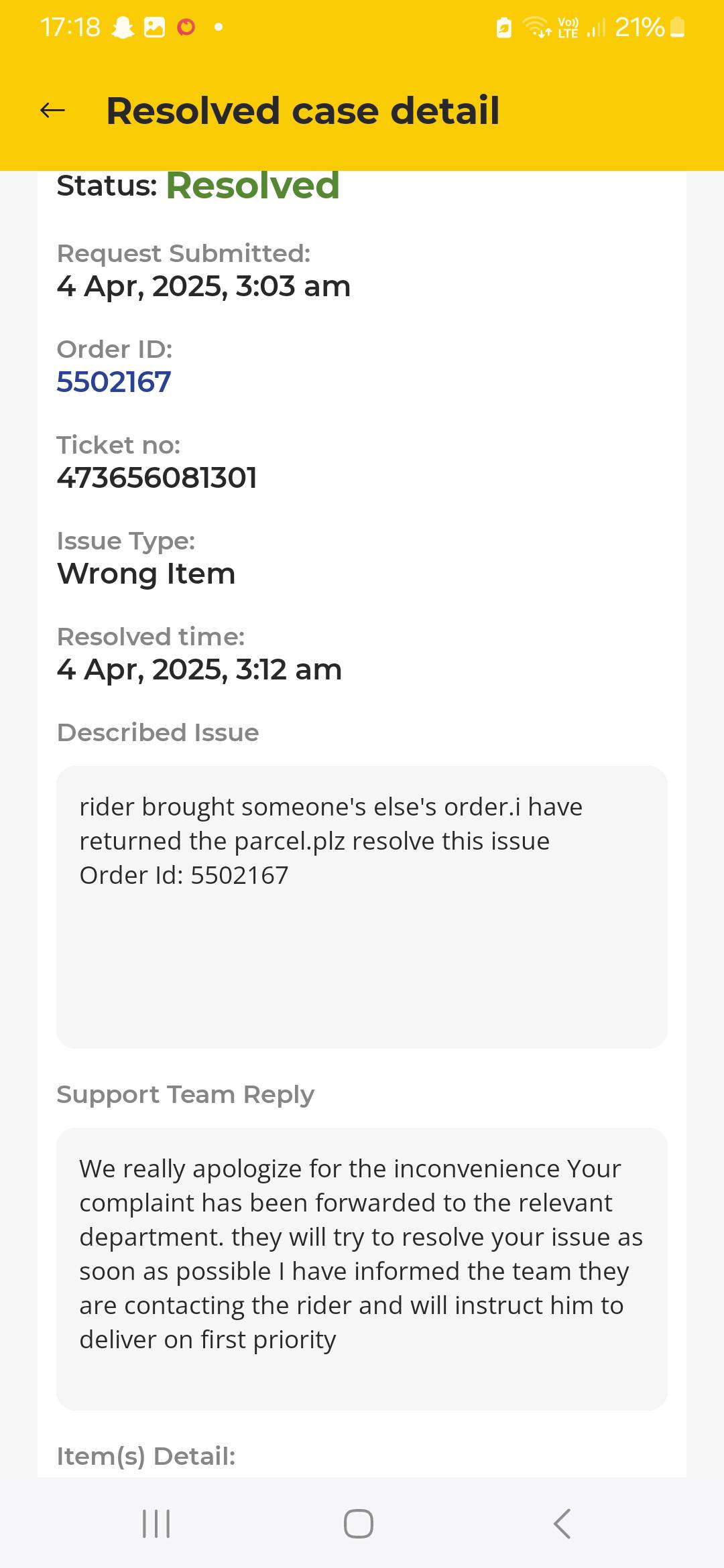 Voice Of Customer | I placed an order on @krave mart 2 days back | Facebook