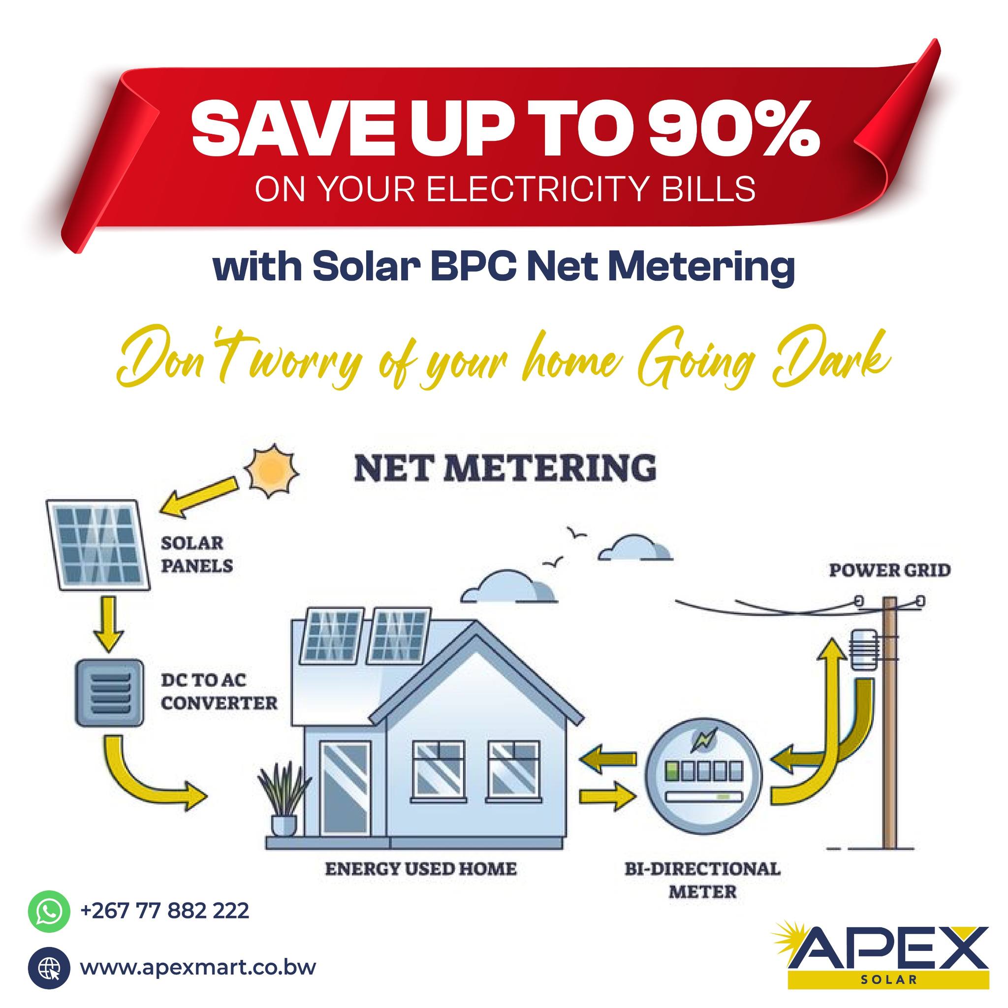 Apex Solar - Illuminate your savings journey! 💡☀️ Cut down...