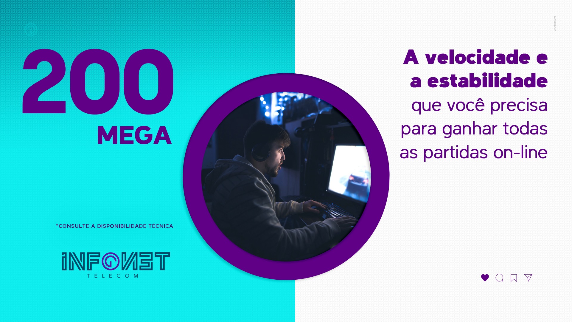 Infonet Telecom - 🌐 Com 200 MEGA de internet fibra óptica...