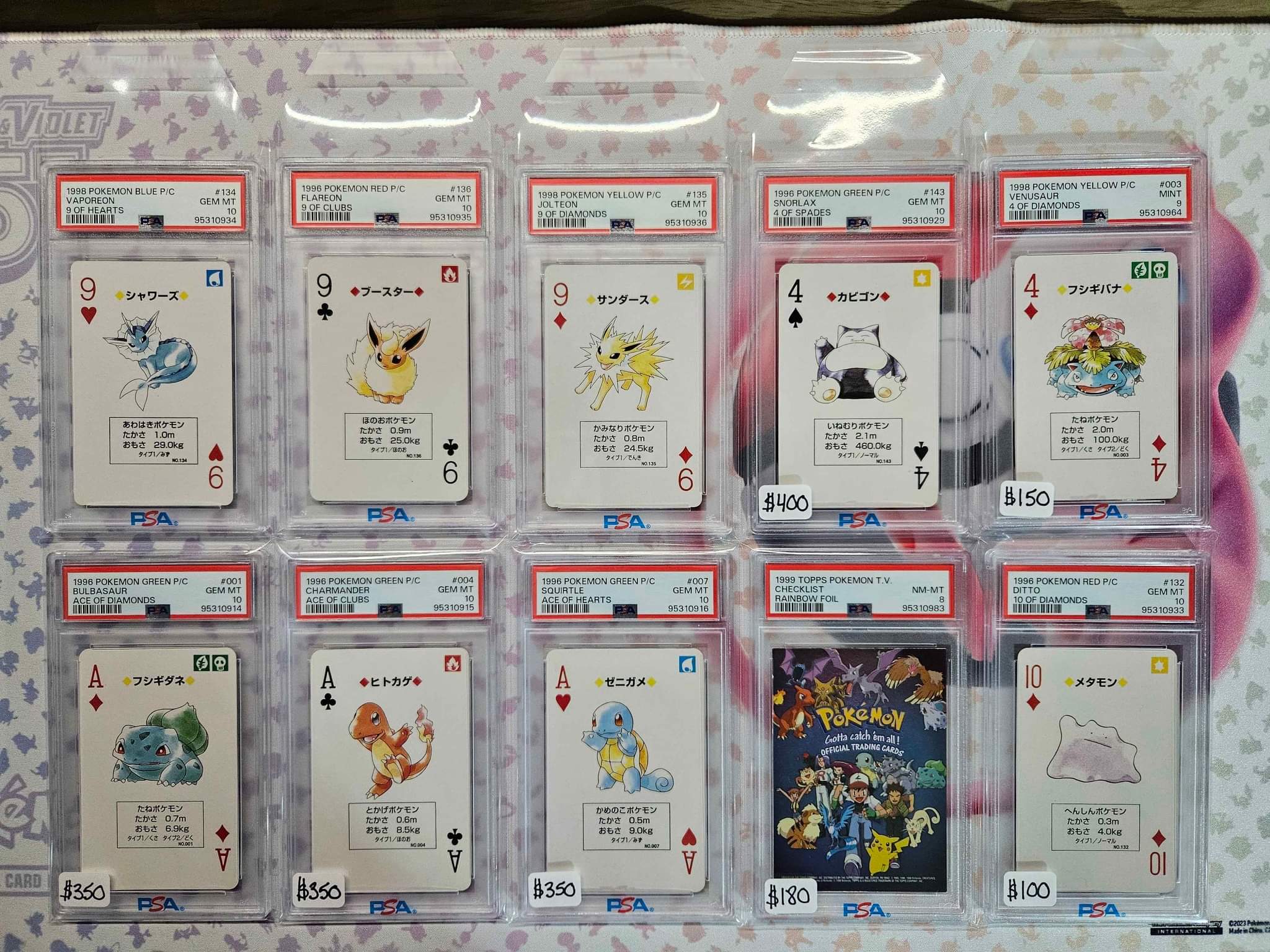 Pokemon cards Pokemon poker cards PSA CGC graded. Charizard Snorlax ...