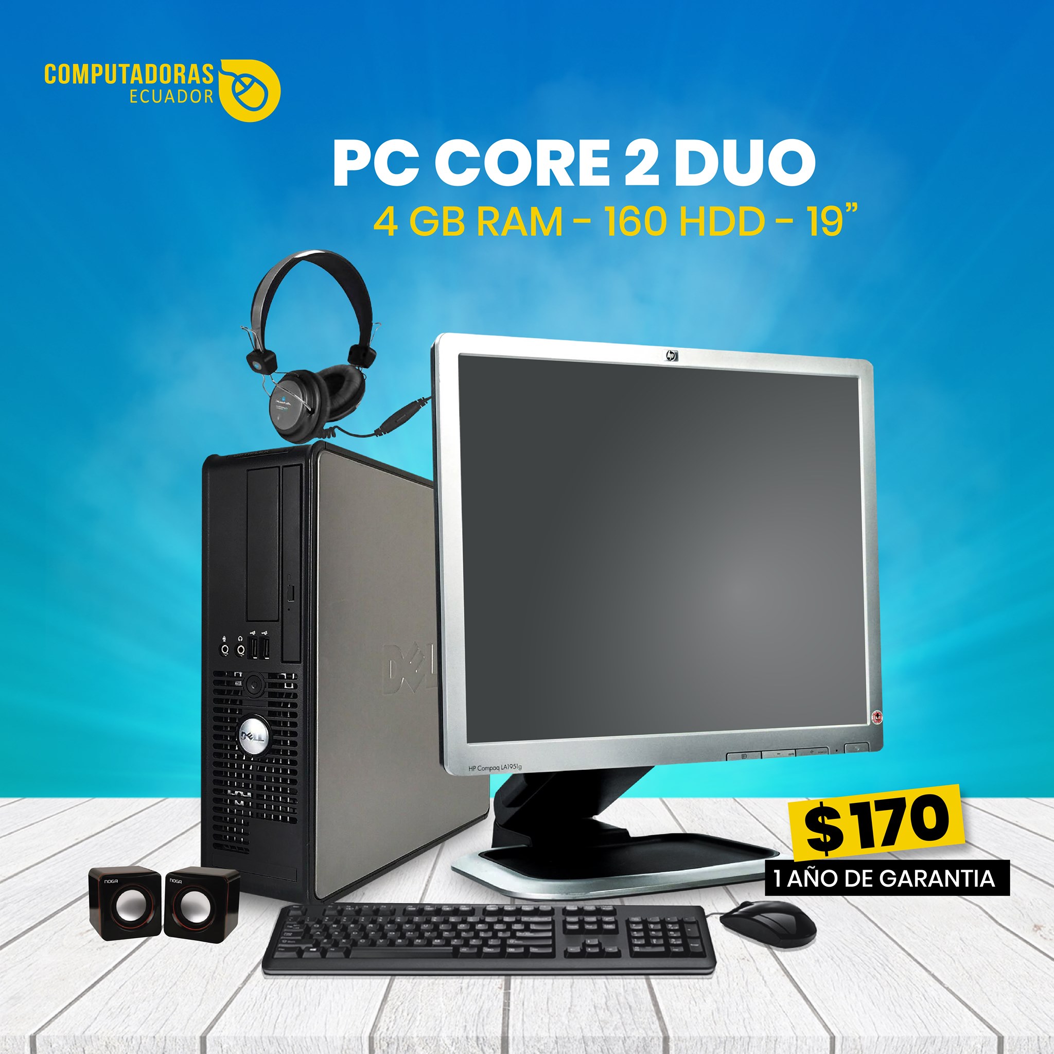 Computadora completa core 2 duo, A... - Computadoras Ecuador