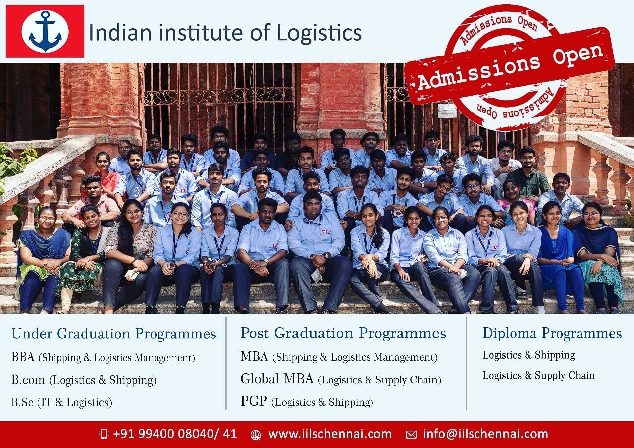 Indian Institute Of Logistics Indianinstituteoflogistics Admissionsopen2021 Ugprogrammes Pgprogrammes Logistics Shipping Supplychain Contactus9940008040 41 Facebook