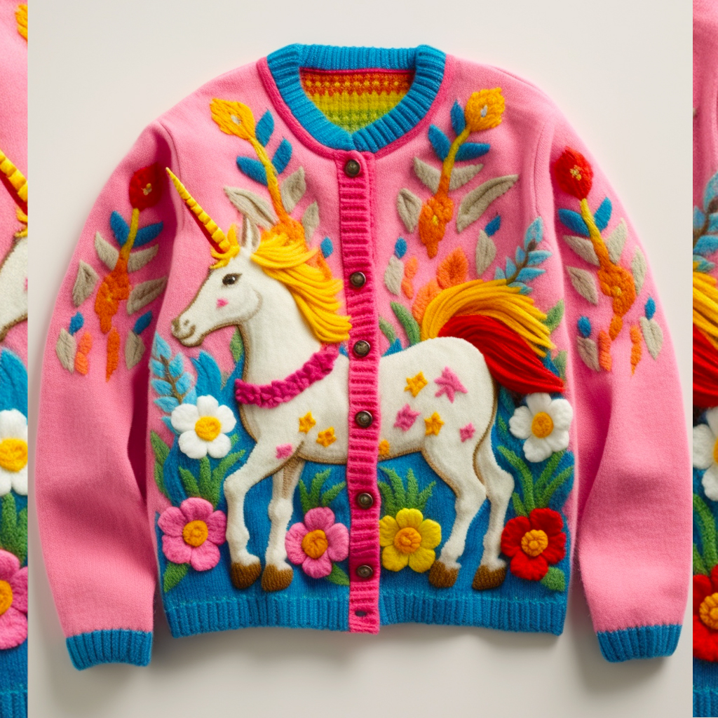 Bébéhanna - This Flower Unicorn Fun Cardigan is an...