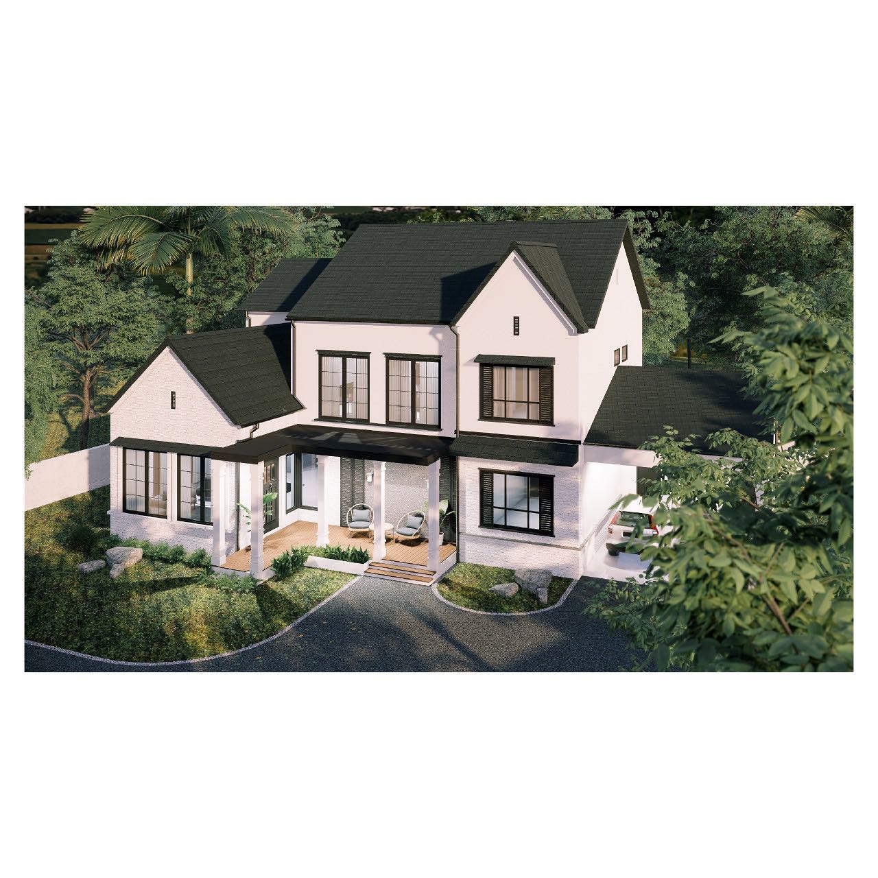 Nestled on a high peak in one... - Dimension Design + Build