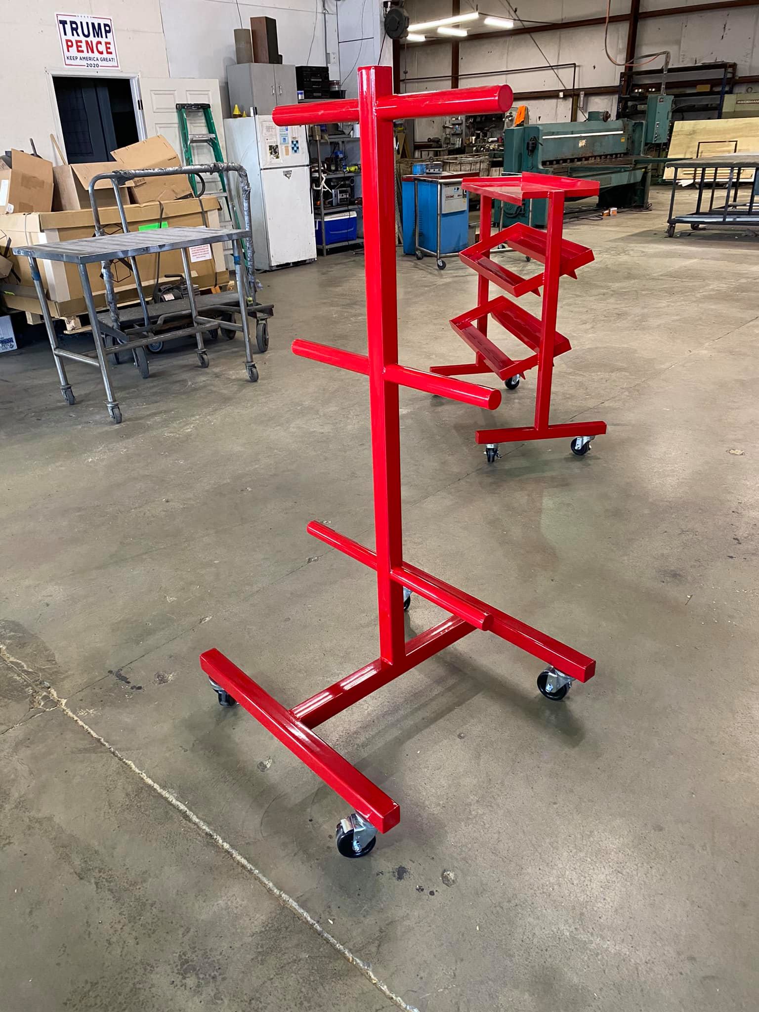 Custom dumbell and plate racks - Stainless Works, Inc.