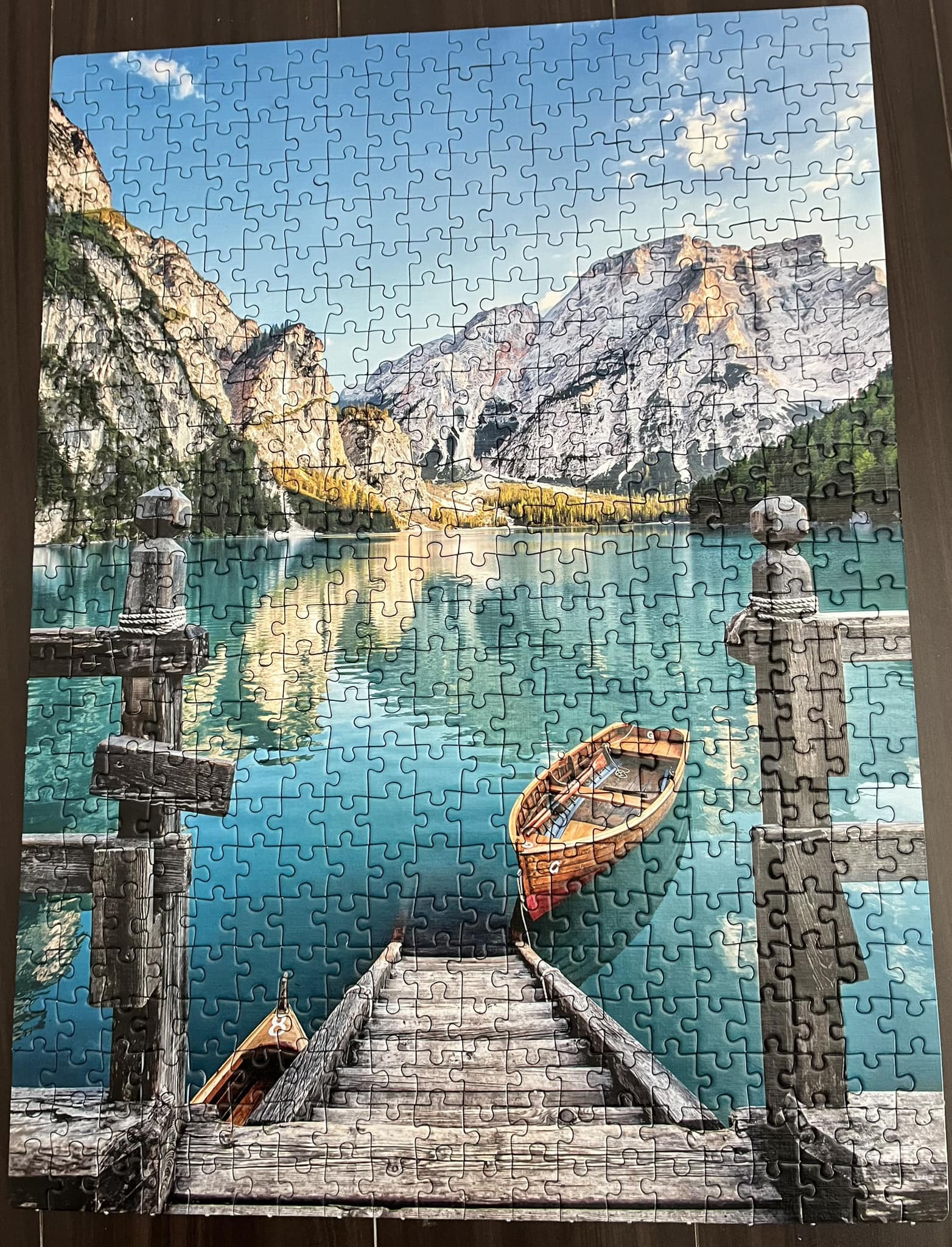 Puzzle 500 pièces lac de Braies, Italie 💙 - Jeux & Jouets