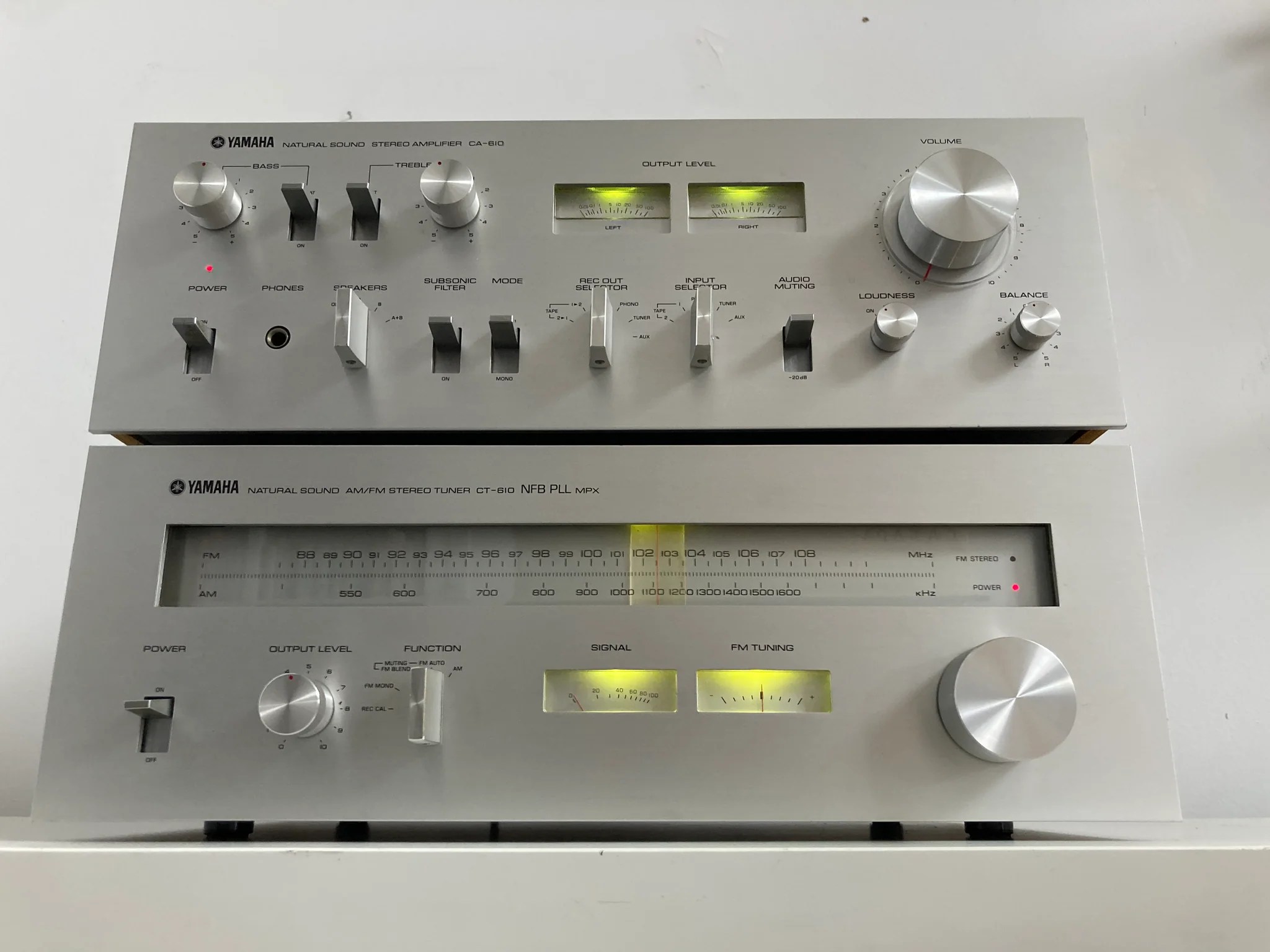 YAMAHA CA-VI ステレオアンプ CT-VI セット YAMAHA CA-VI ステレオアンプ CT-VI セット YAMAHA CA-VI ステレオ