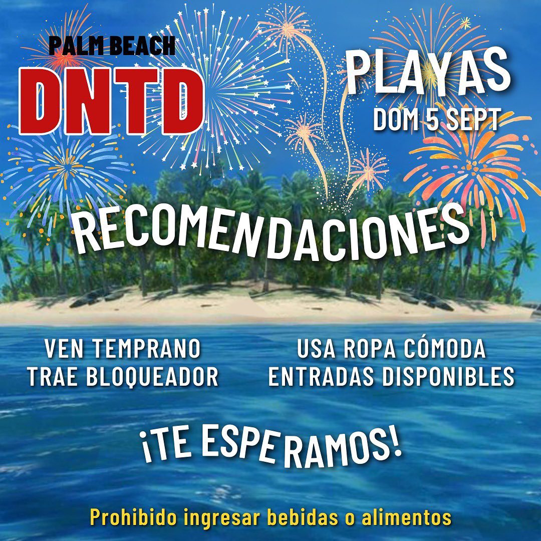 DNTD - 🏝 DNTD Palm Beach🏝 Llego el día!! Te compartimos... | Facebook