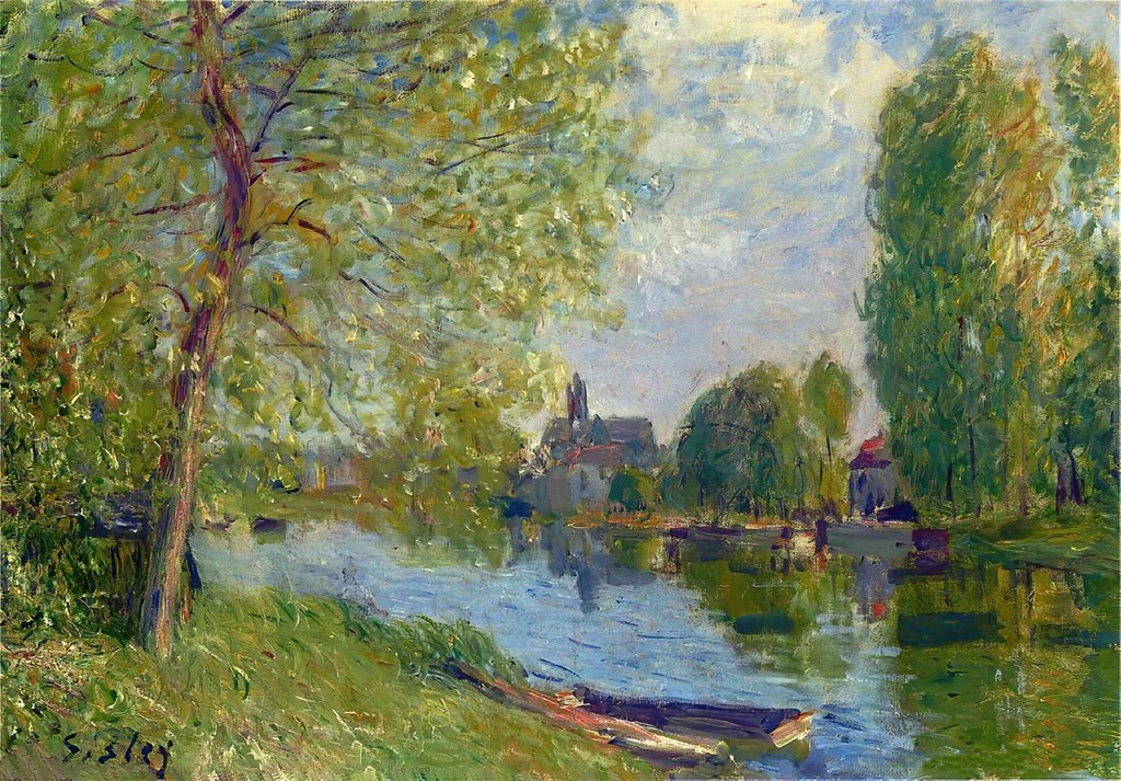 アルフレッド・シスレーL'ALLEE DES PEUPLIERS A MORET Allée de