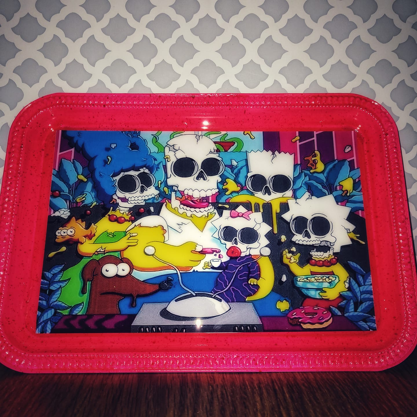 Tieka Designz - The Simpsons custom metal rolling tray!!...