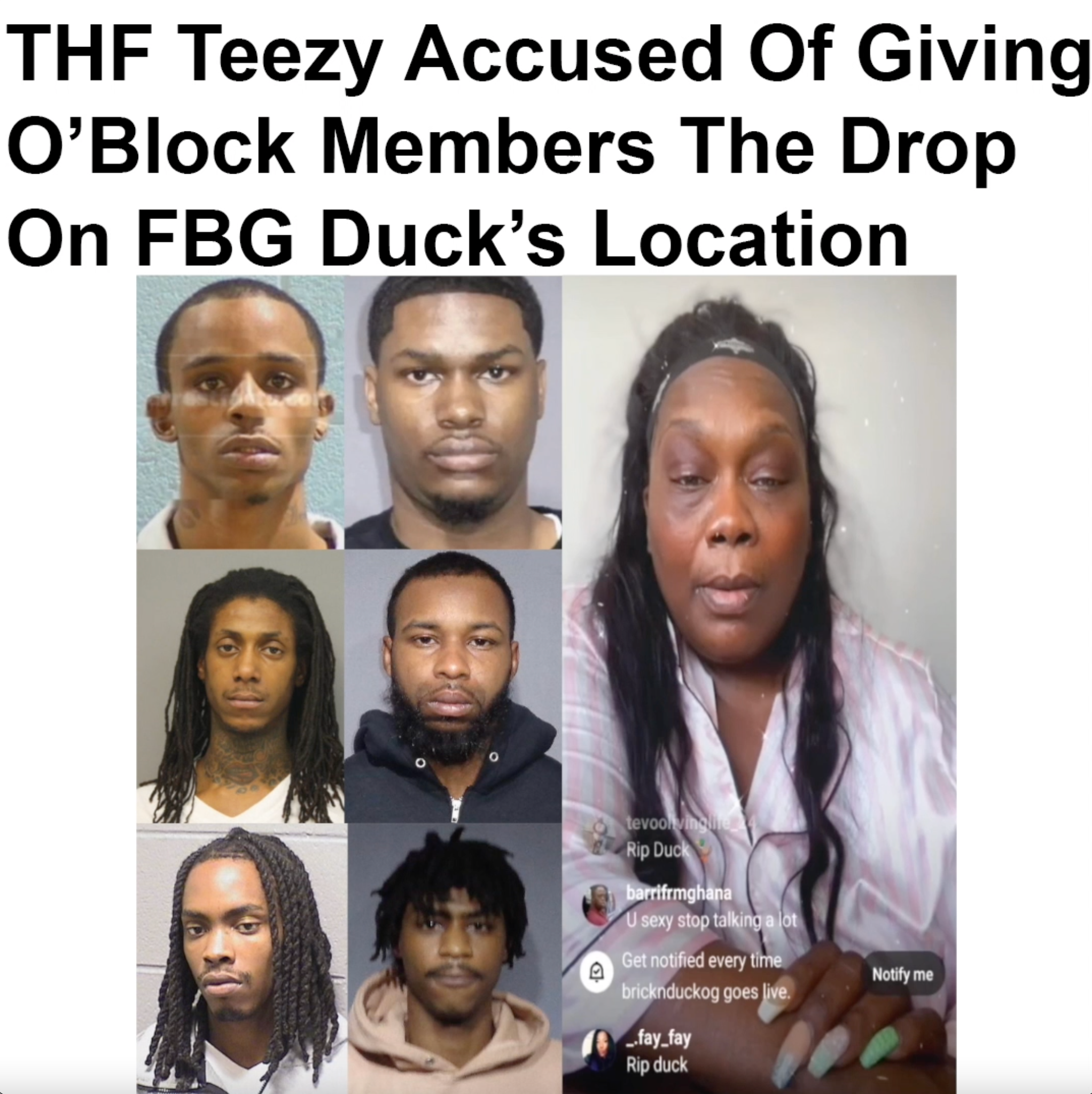 Kollege - THF Teezy is the 6th suspect charged in FBG Duck's RICO Case ...