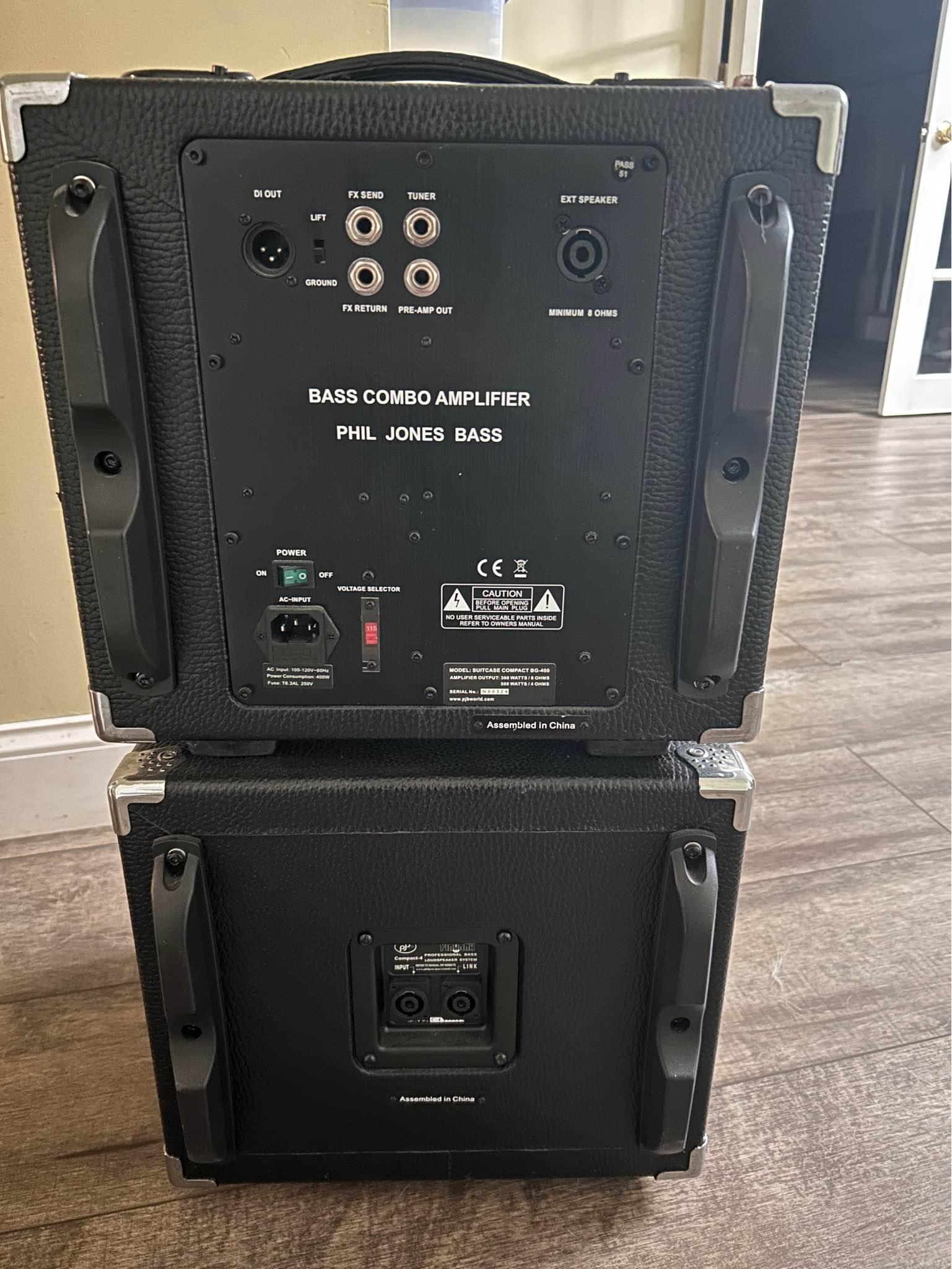 Great condition Phil Jones Bass stack. BG-400 combo with four 5 