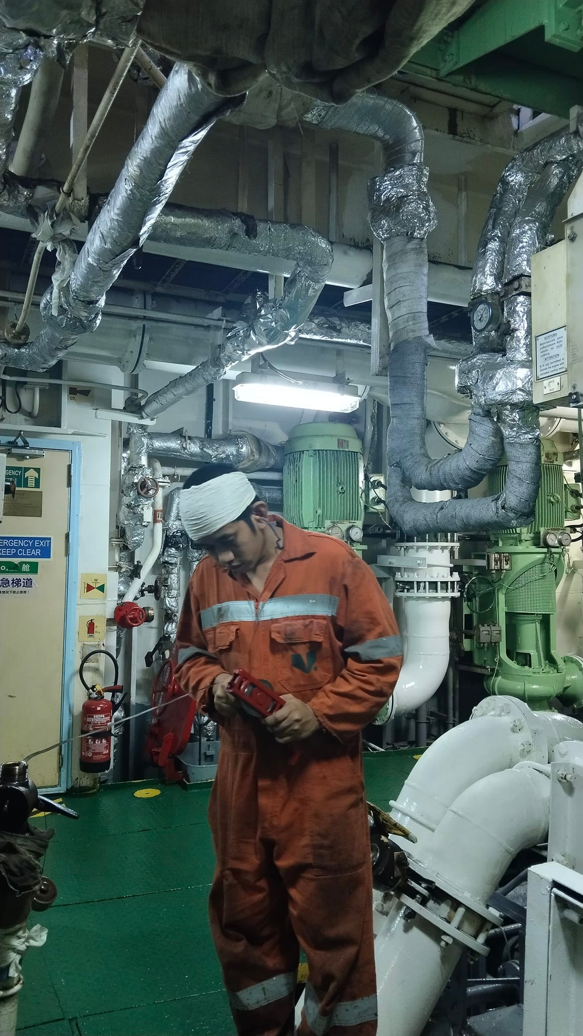 Phil. Marine Engineer | During engine room rounds on a ship, several ...