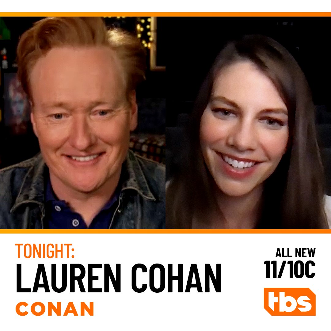 Team Coco - TONIGHT! Lauren Cohan stops by #CONAN to... | Facebook