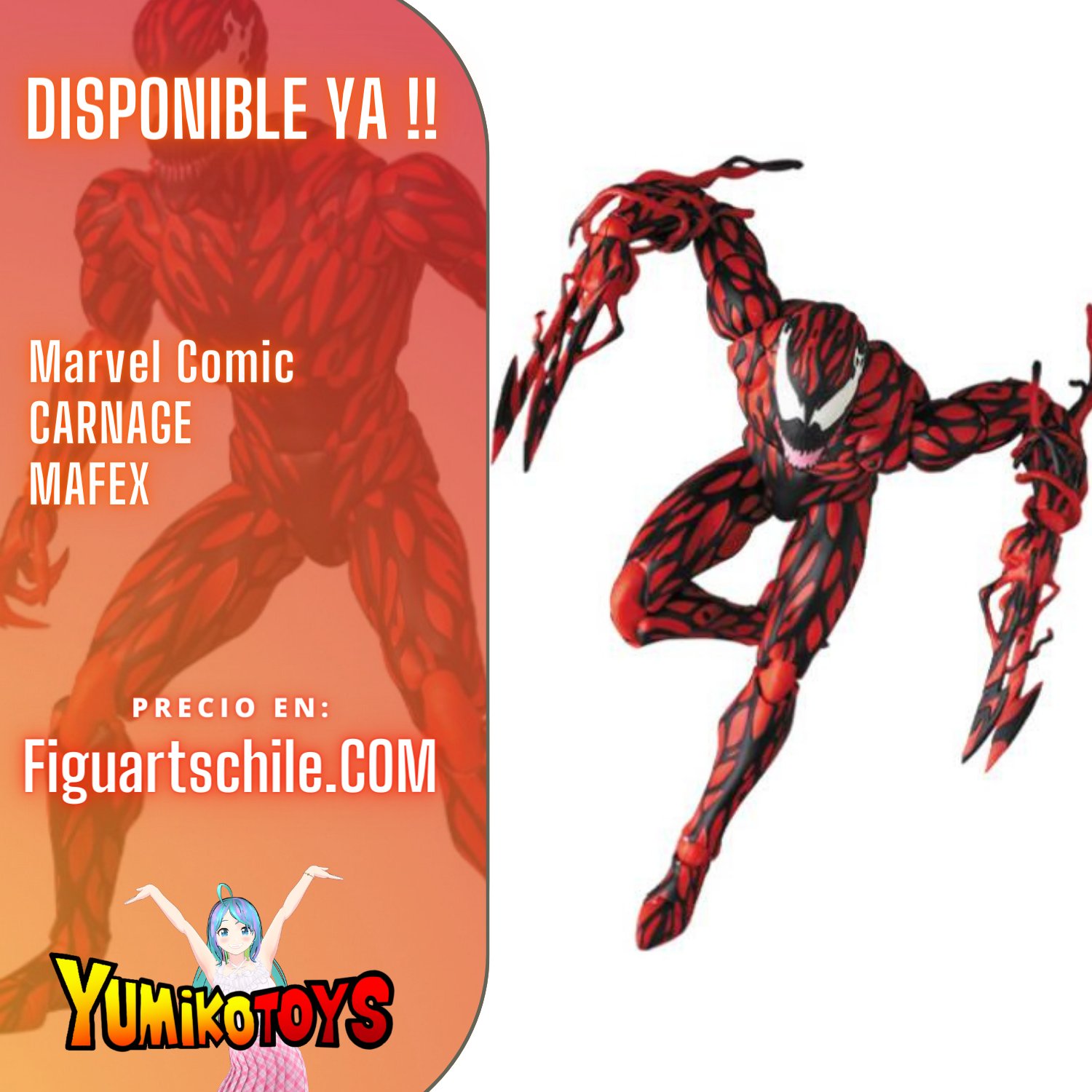 MAFEX No.118 Carnage (Comic Ver.) - - ?✨ Transforma Tu Colección 