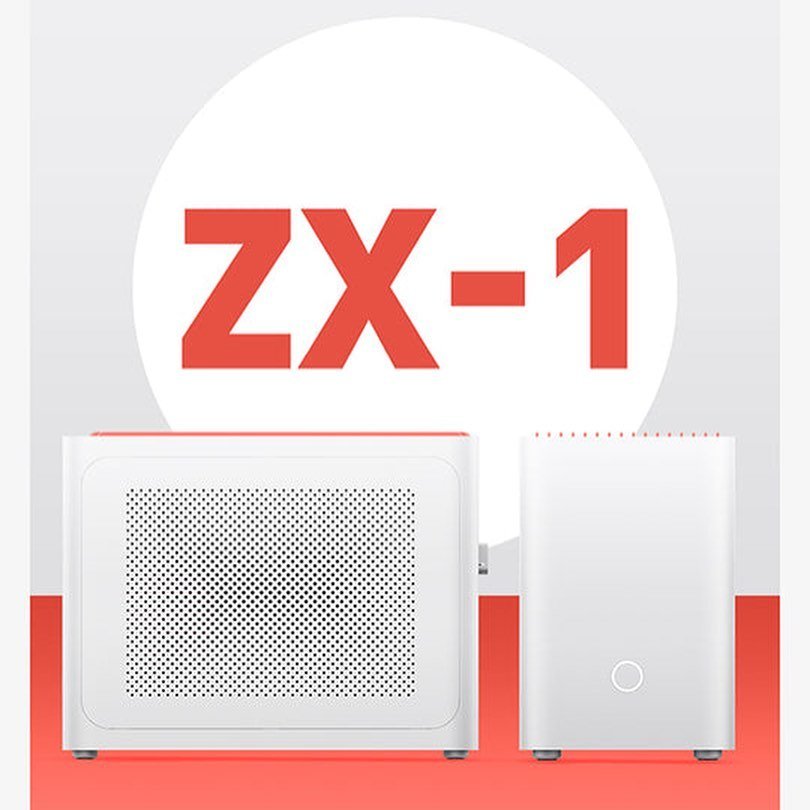ZX-1 Aluminum Mini-ITX Case 🪸White Coral ♟Matte Black 🌪Space
