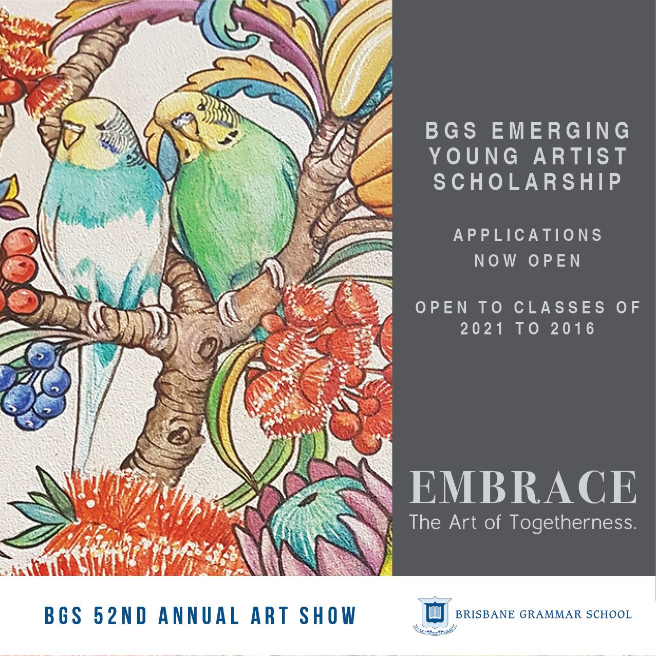 Brisbane - Applications for the Brisbane Grammar School Emerging Artist ...