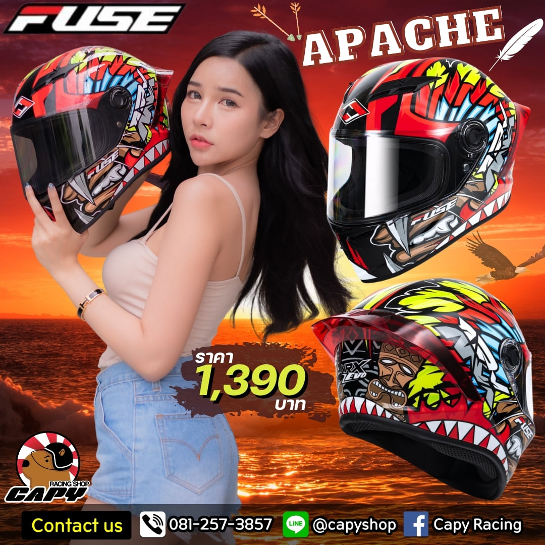 หมวก FUSE NRX EVO 2021... - Capy Racing Shop หมวกกันน็อค