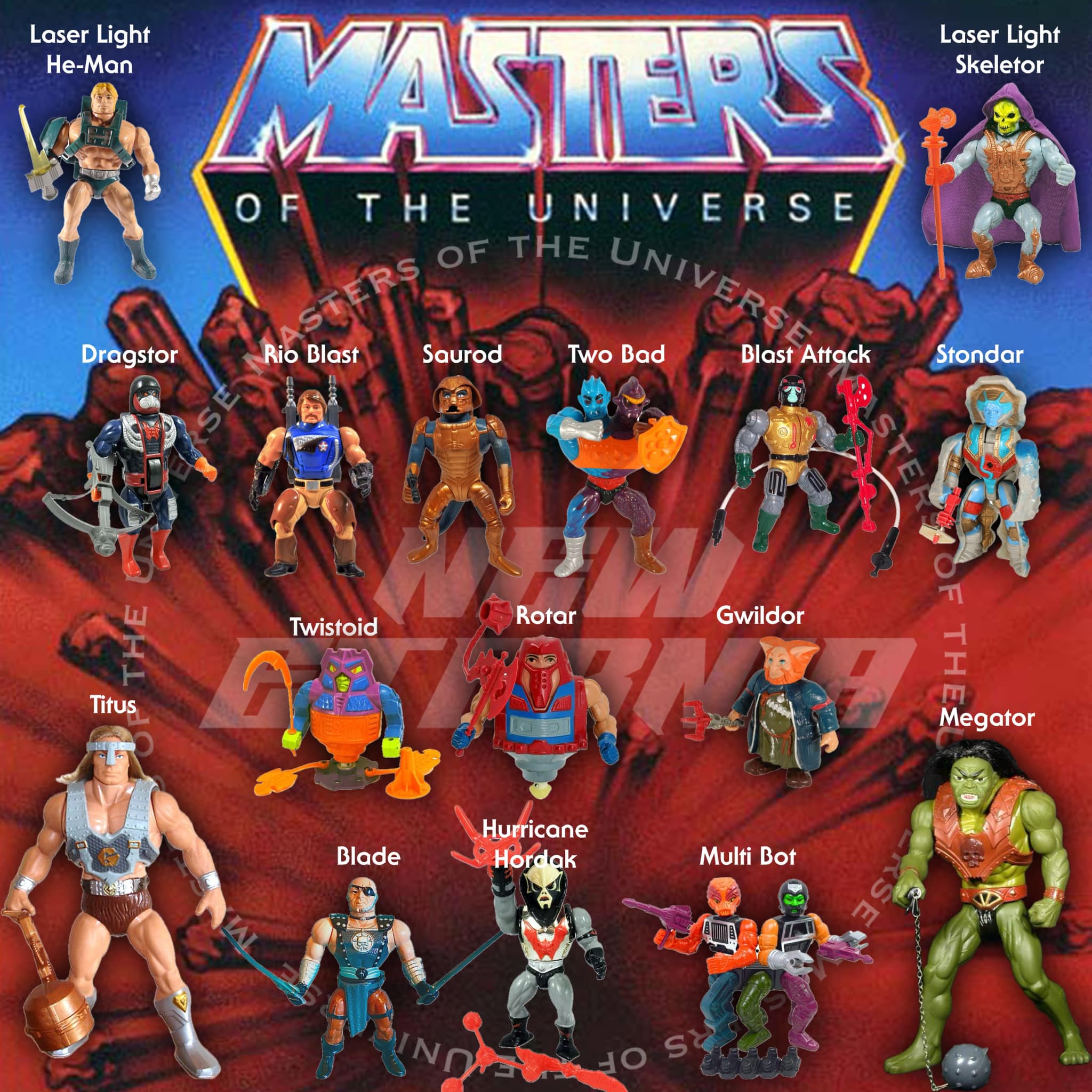 Figurines Masters Of The Universe Origins - Neuf - Collection He-Man Et Skeletor