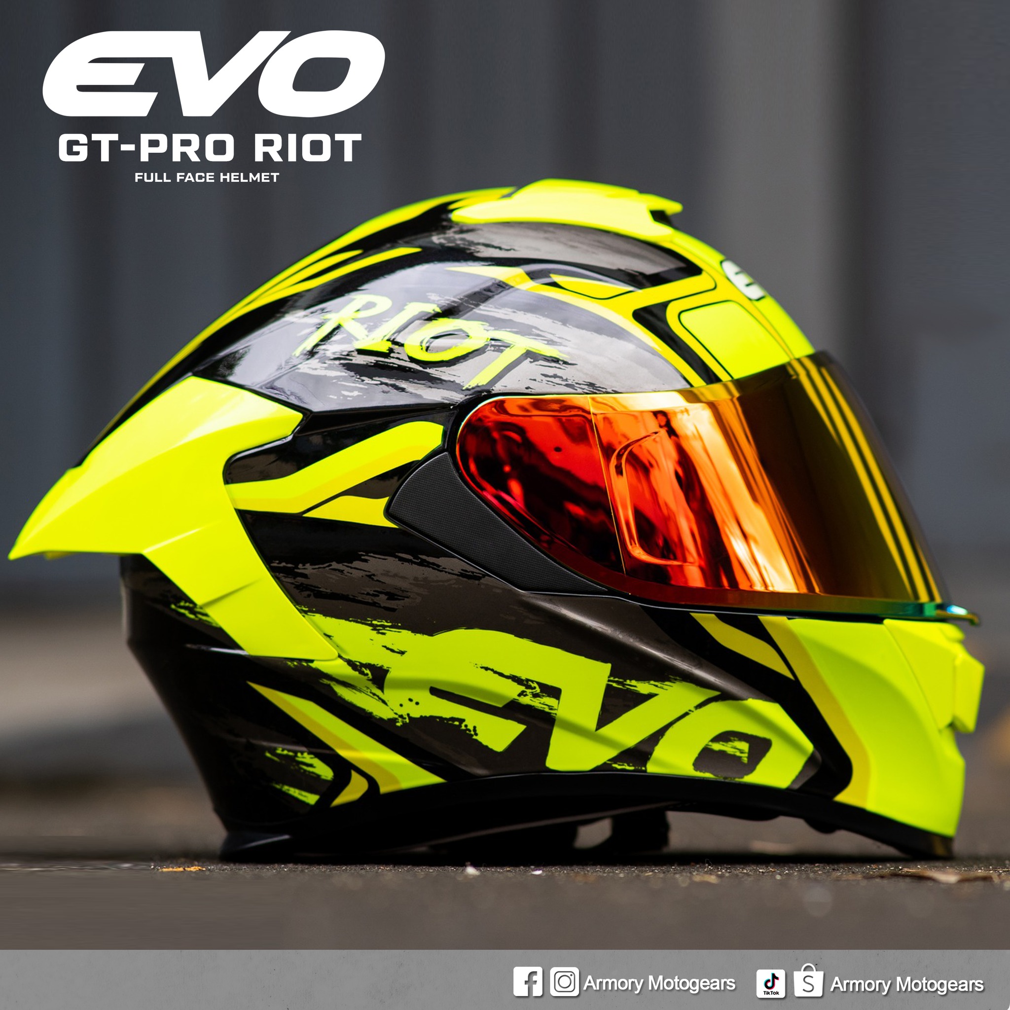 NEW STOCK AVAILABLE!!! EVO GT-PRO RIOT... - Armory Motogears