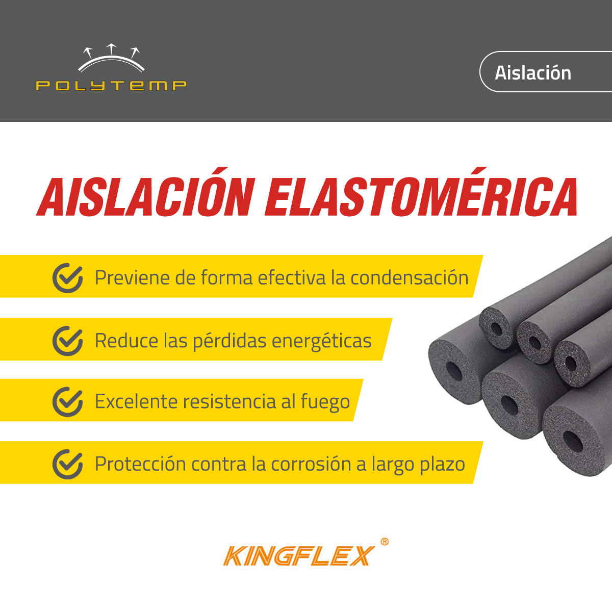 Polytemp Sa - Estos son los beneficios de #Kingflex →... | Facebook