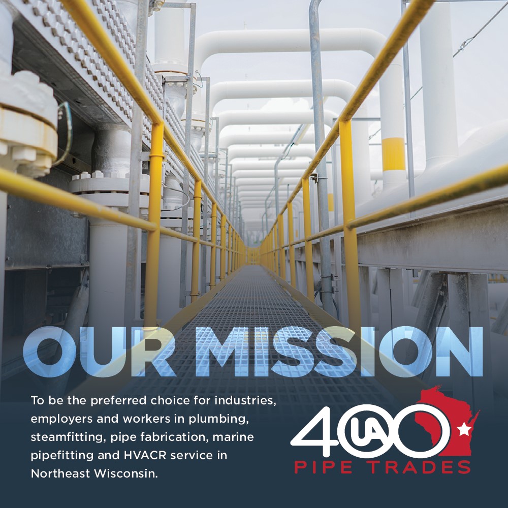 UA Plumbers and Steamfitters Local 400 Training Department | Kaukauna WI