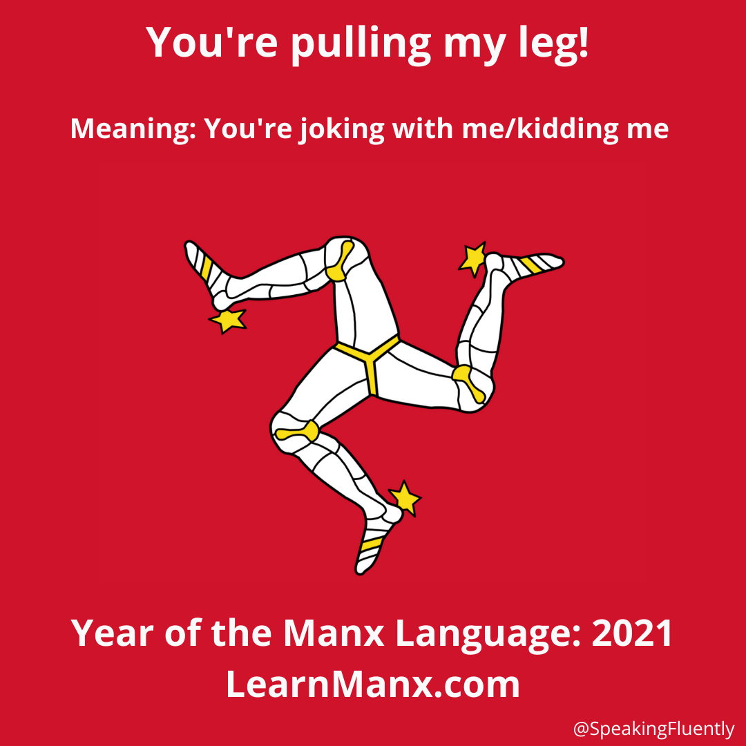 Speaking Fluently Do You Know Any Pulling Your Leg Equivalents In Other Languages Check Out Why I Am Not Pulling Your Leg When It Comes To Learning Manx Gaelg Manx Http Speakingfluently Com 2021 01 05 The Year Of The Manx Language 2021