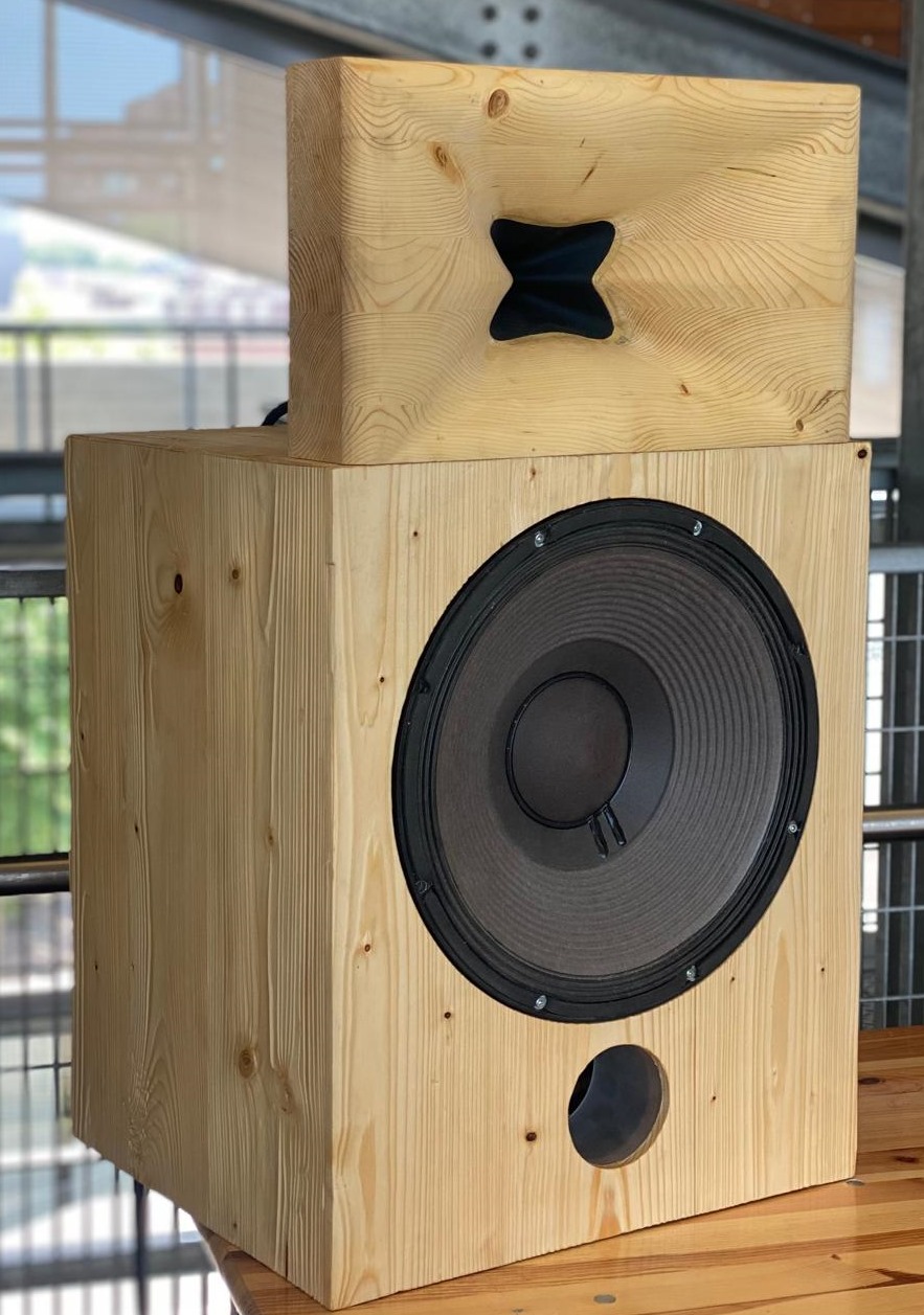 X40 x-shape horn speaker project with 18sound compression driver