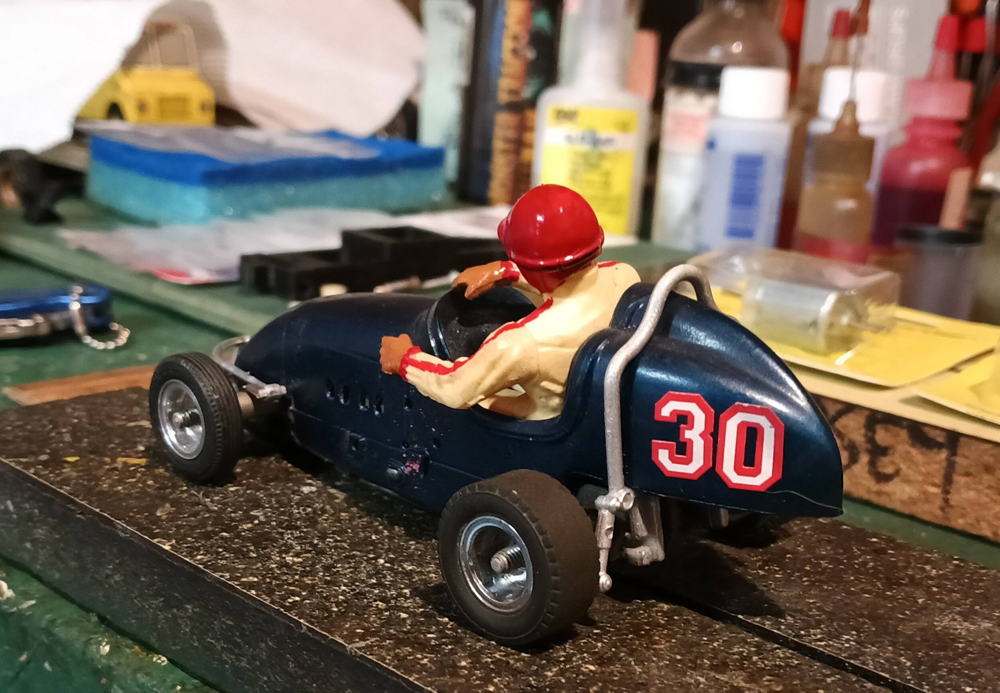 Something a little different I did a old monogram midget racer .