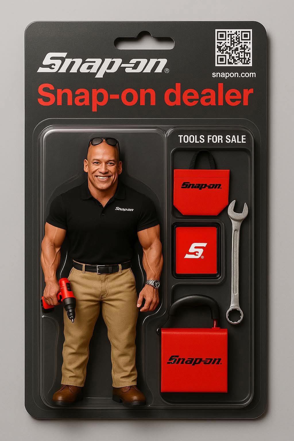 Humorous Snap-on Tool Truck Figurine