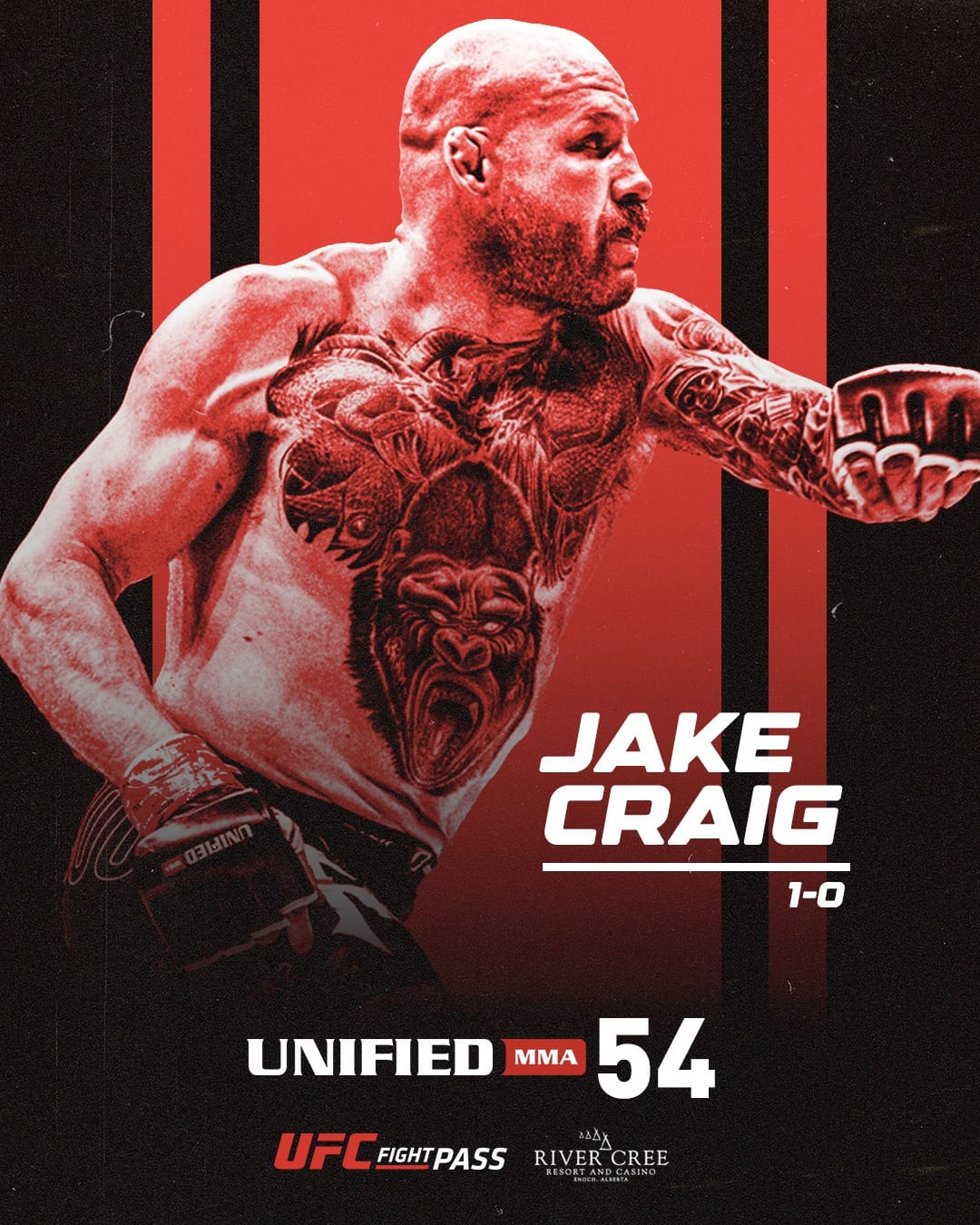 Unified MMA - The big man 🇨🇦 Jake Craig (1-0) is lean,...