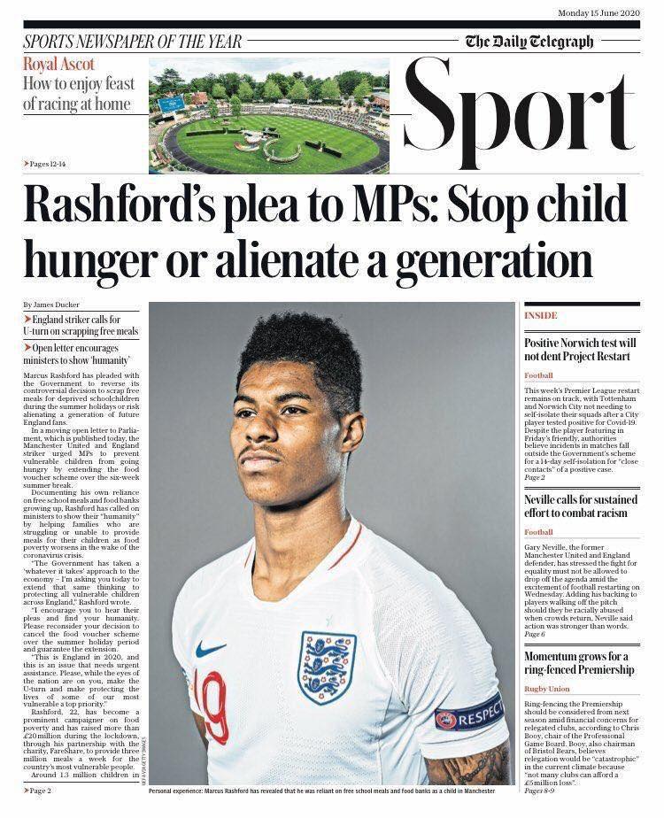 A Marcus Rashford appreciation post, just because... Raised £20m to ...
