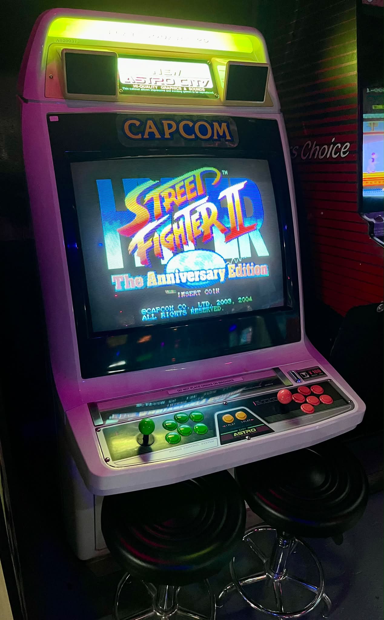 The SEGA Astro City Mini V with style kit! A vertical collection