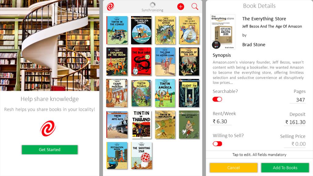 ReSh : Rent, Sell, Share Books