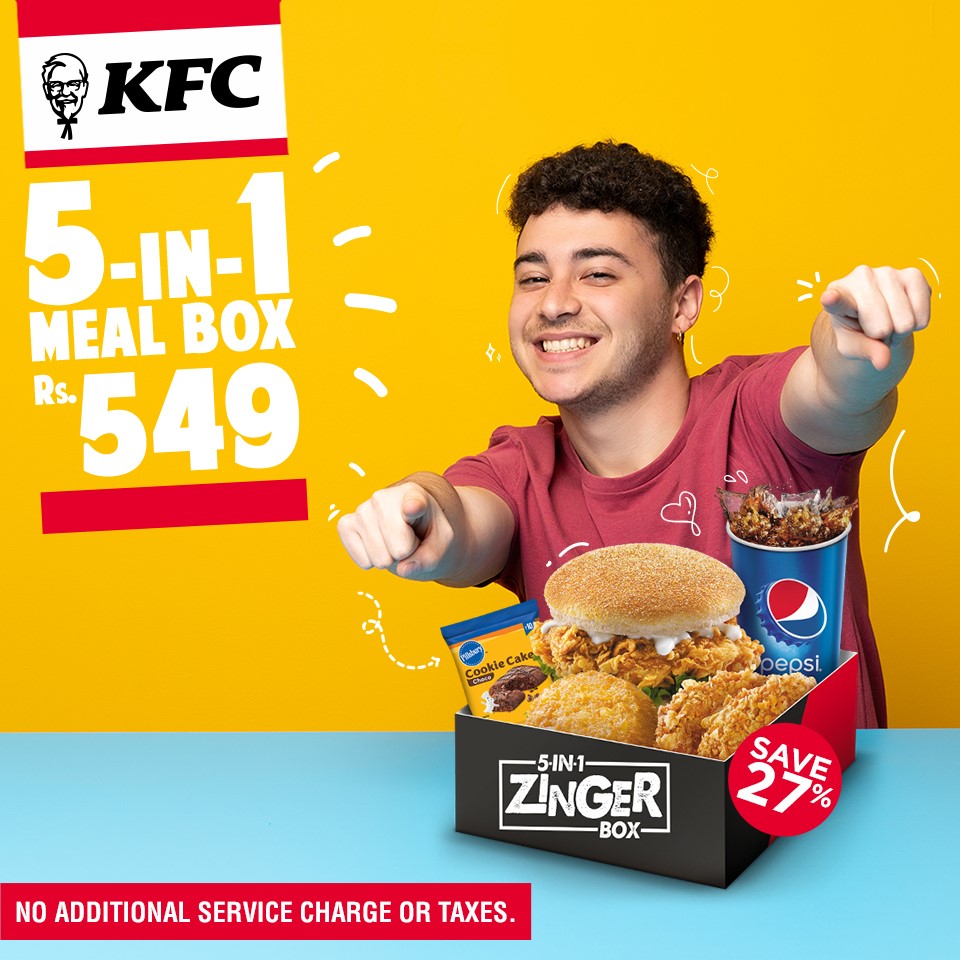 KFC - Get the very best of KFC Nepal in one box with the 5-in-1 Zinger ...