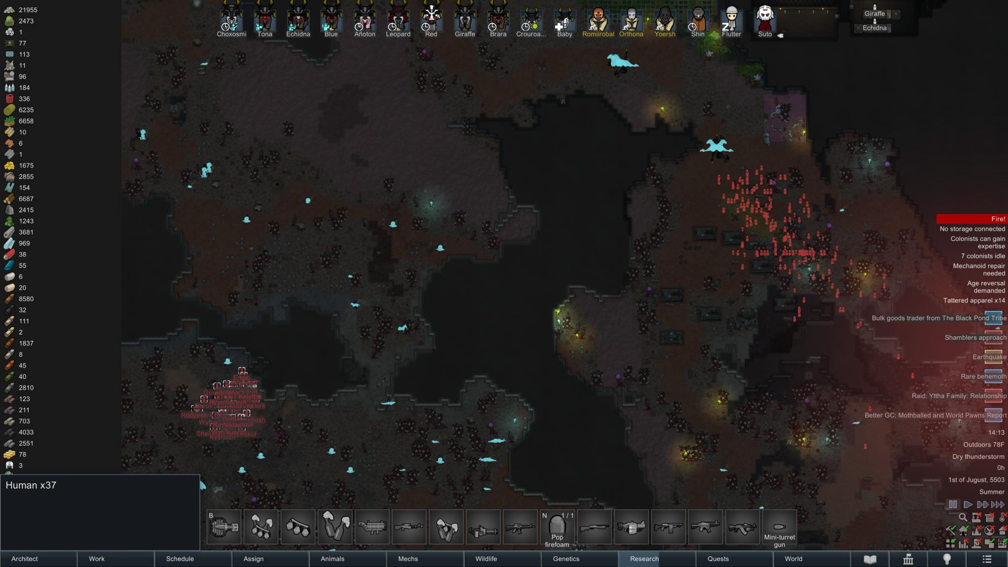 130 shamblers vs 10 half geared melee pawns. | Facebook