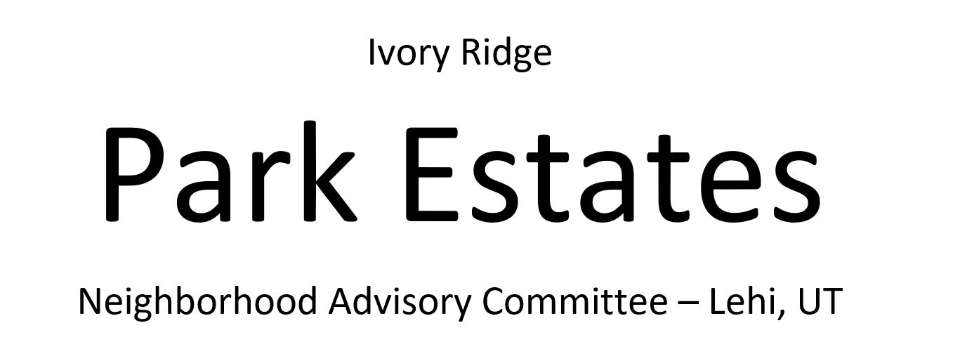 Ivory Ridge Park Estates NAC