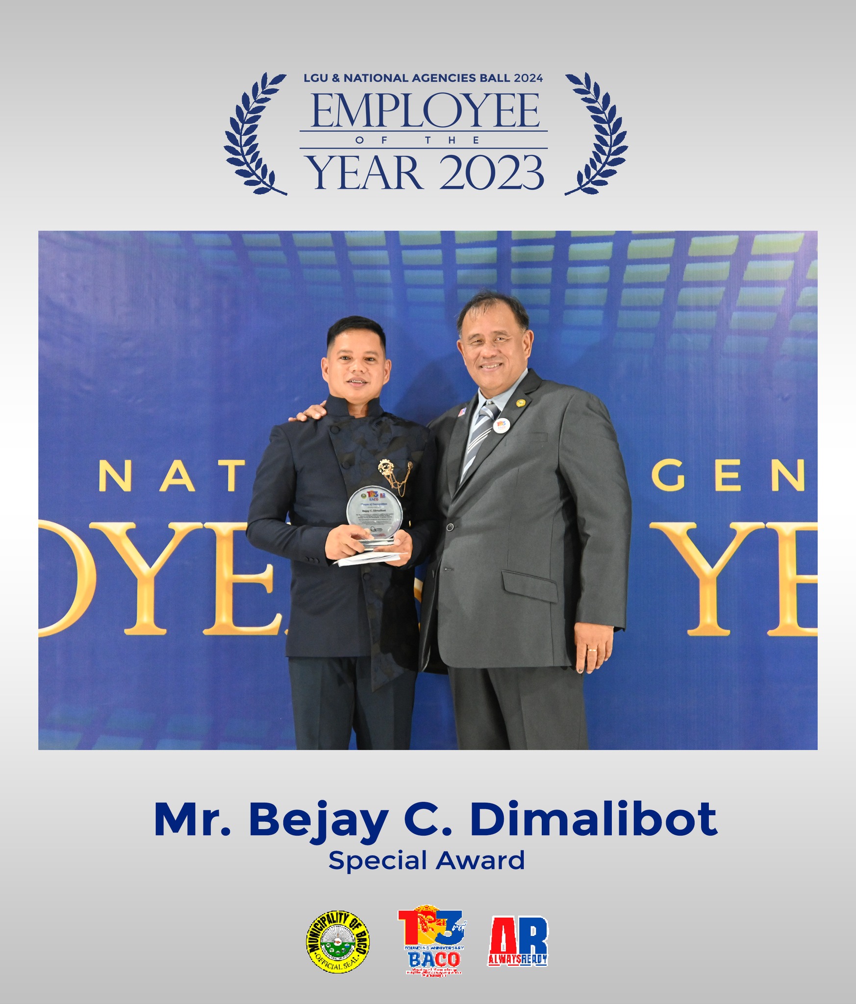 Congratulations, Mr. Bejay C.... - Mayor Allan 