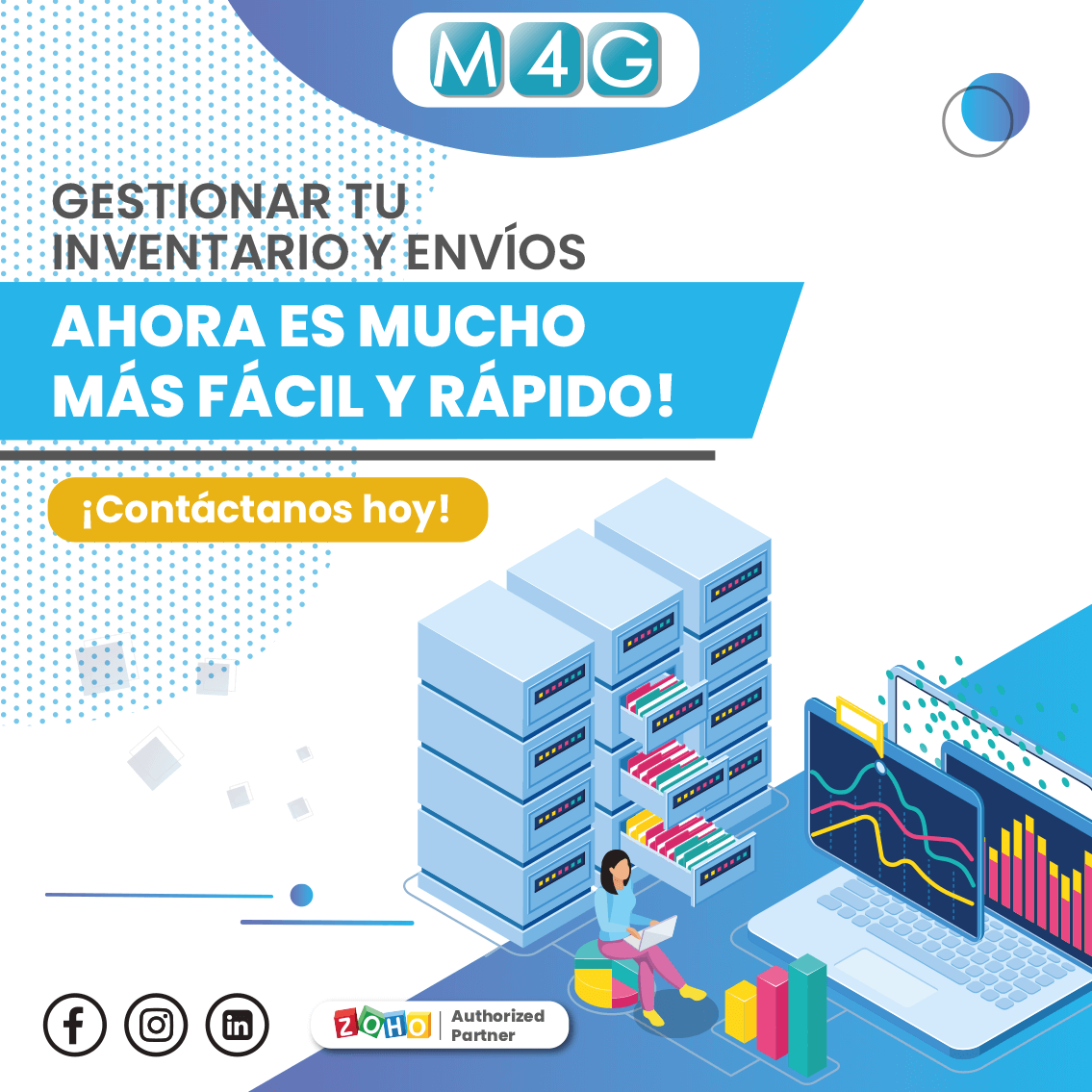 Soluciones M4G - ¿Sabes en que te beneficia Zoho Invetory...