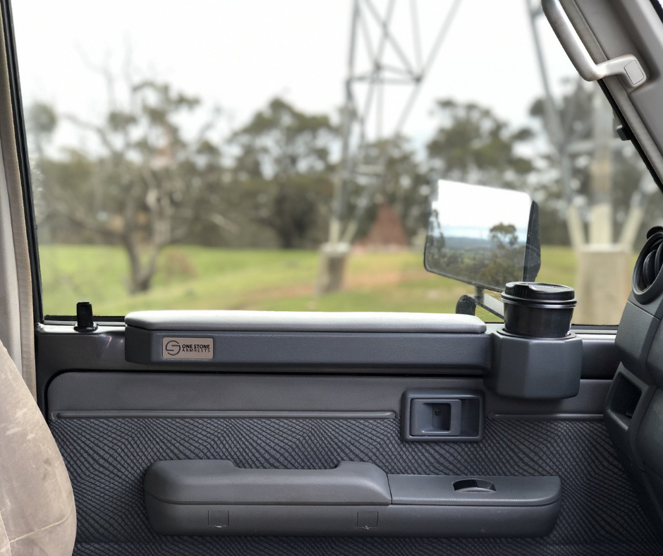 The One Stone Armrest is the next addition to your Toyota 70