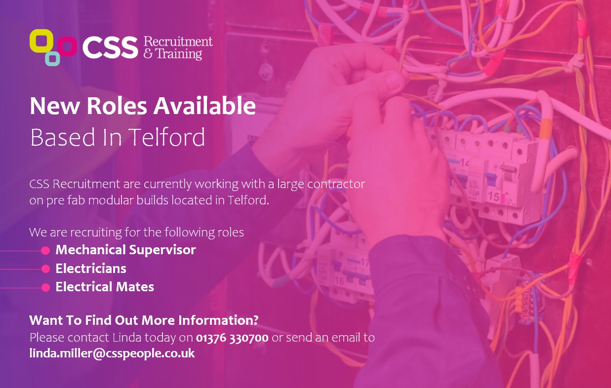 CSS - New Roles Available 👀 CSS Recruitment are currently working with ...