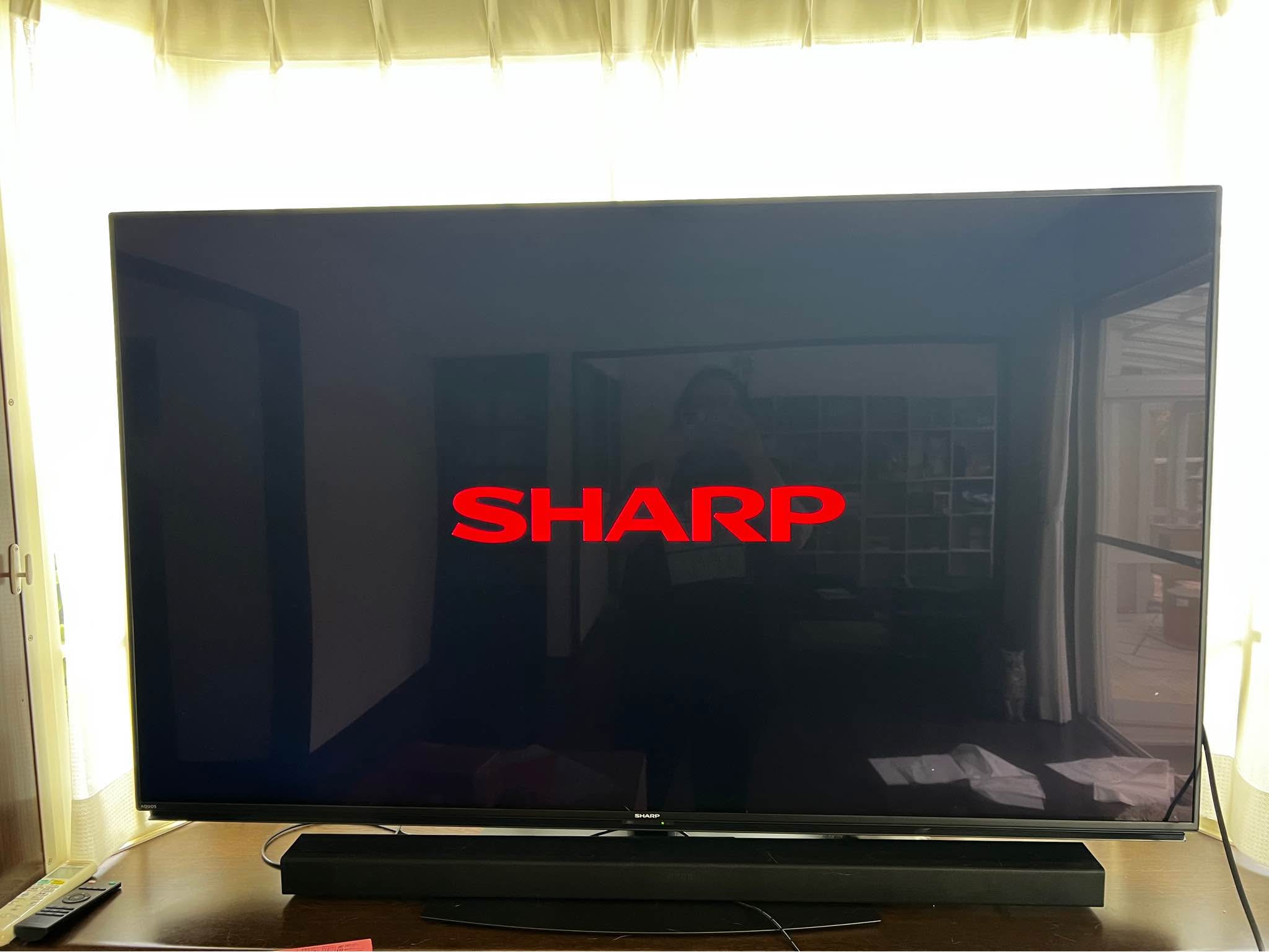 60in 4K smart TV by Sharp. Bought in Japan but has English