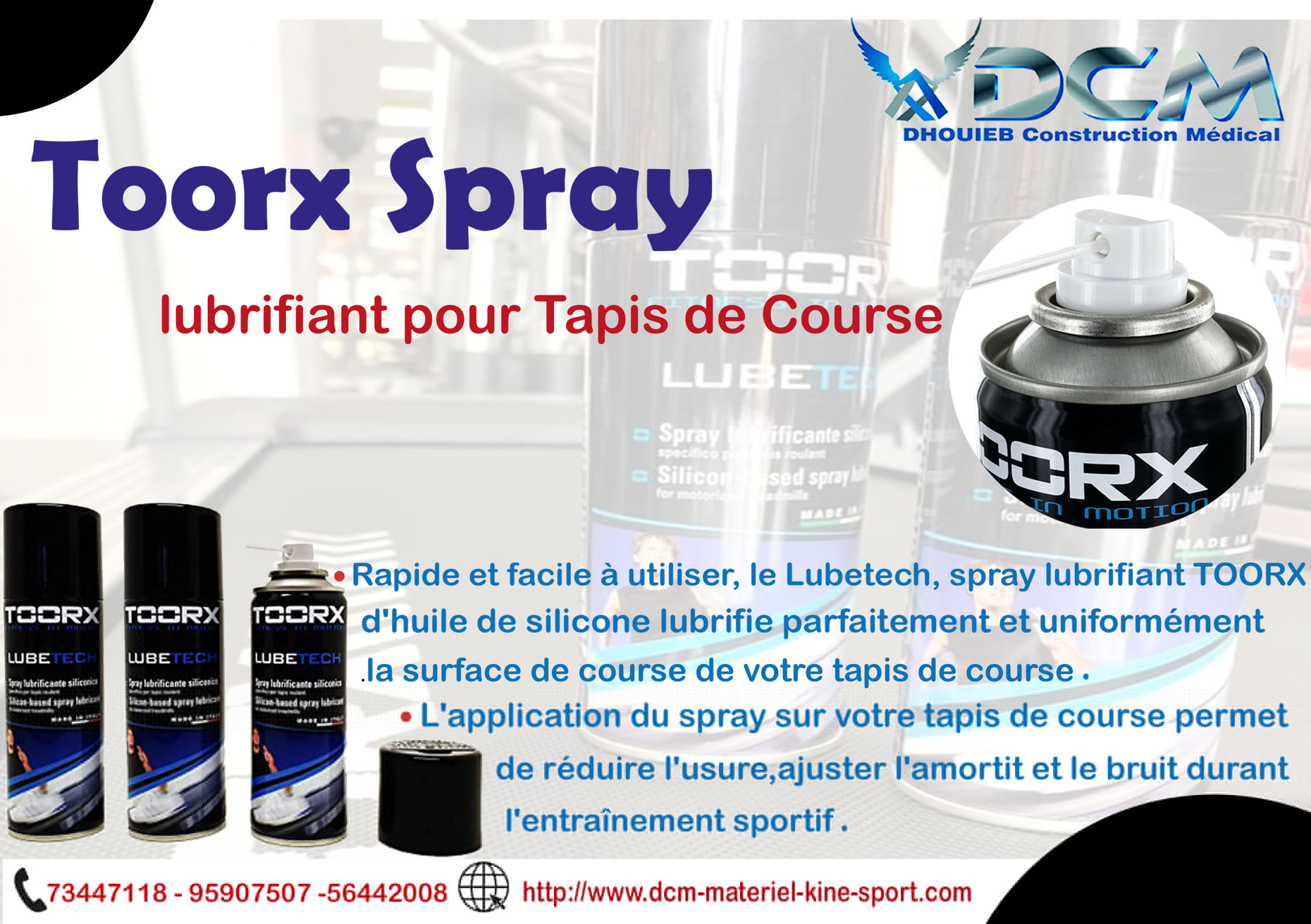 Huile Silicone 200ml Pour Tapis De Course - Lubrifiant Machine Sport - Réduit Bruit Et Usure