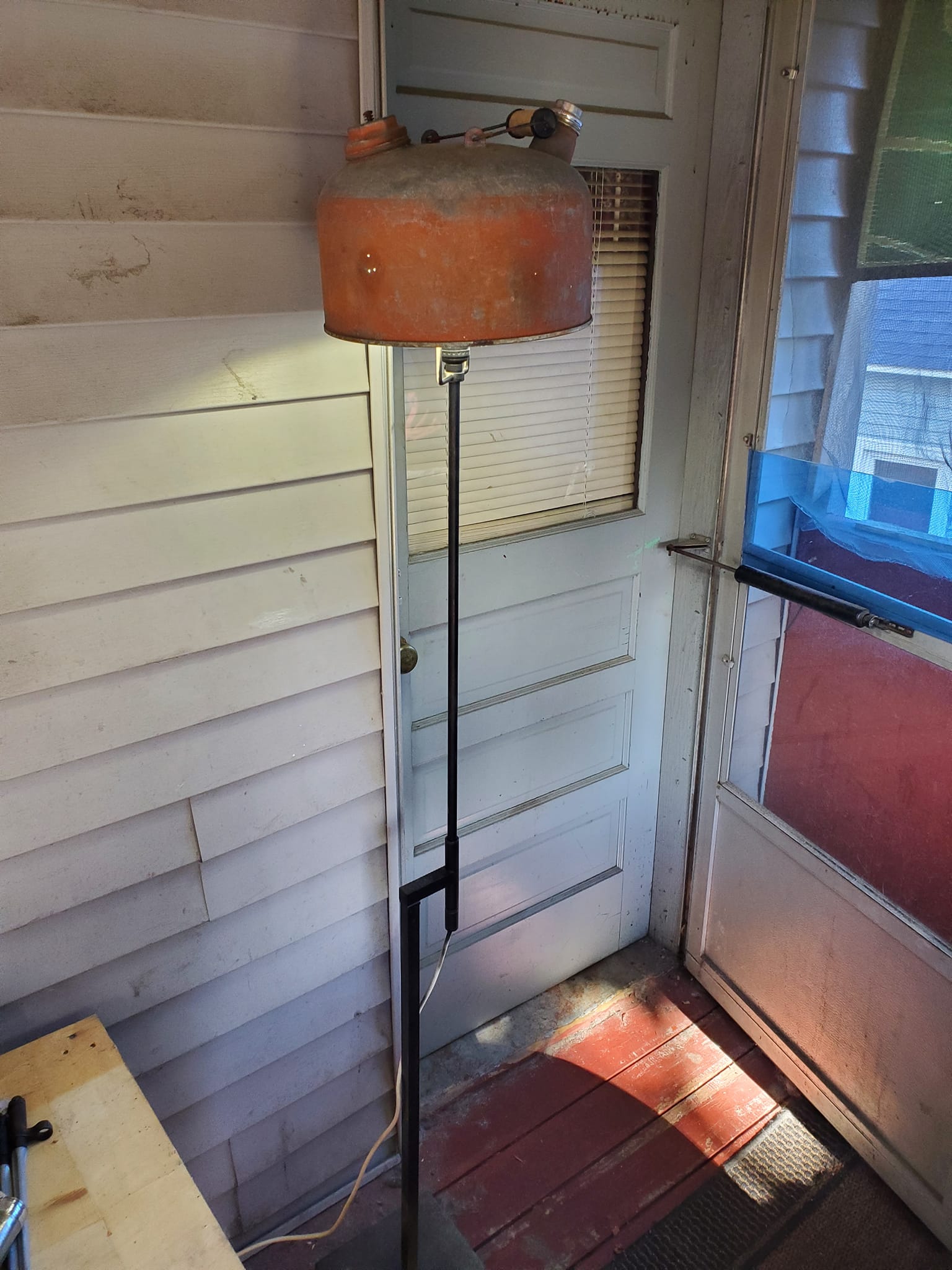 Turbine vents repurposed as a lamp shade