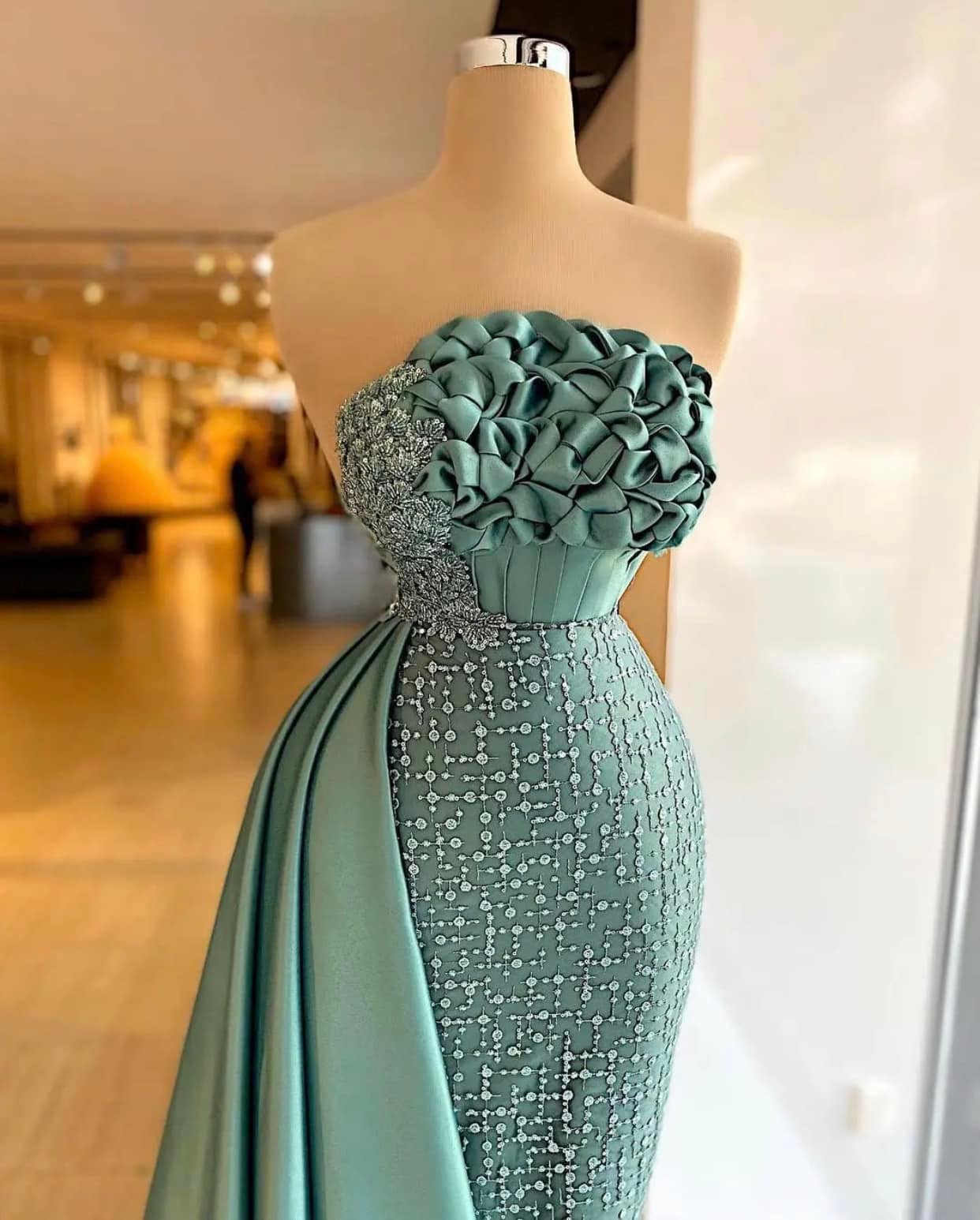 Who designed these dresses on Instagram?