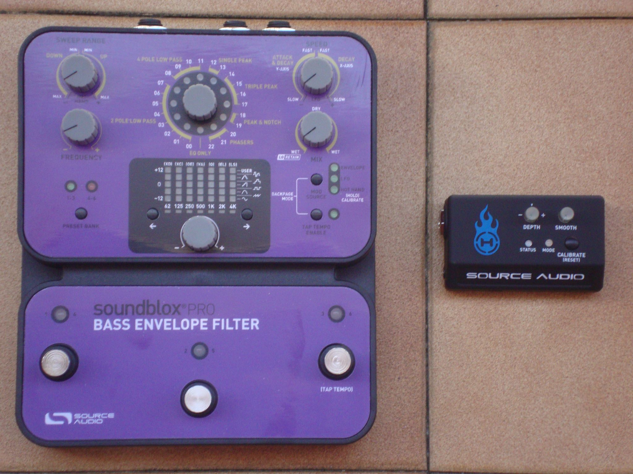 How to program a Source Audio SoundBlox Pro bass envelope filter?