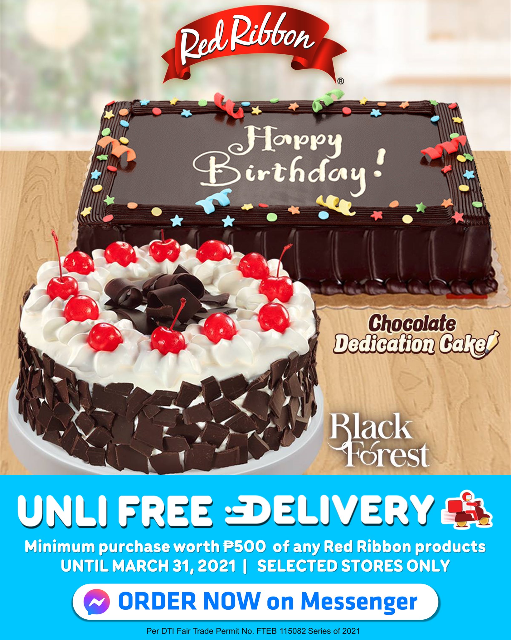 Red Ribbon Bakeshop - CELEBRATE SAFELY AT HOME WITH FREE DELIVERY ON ...